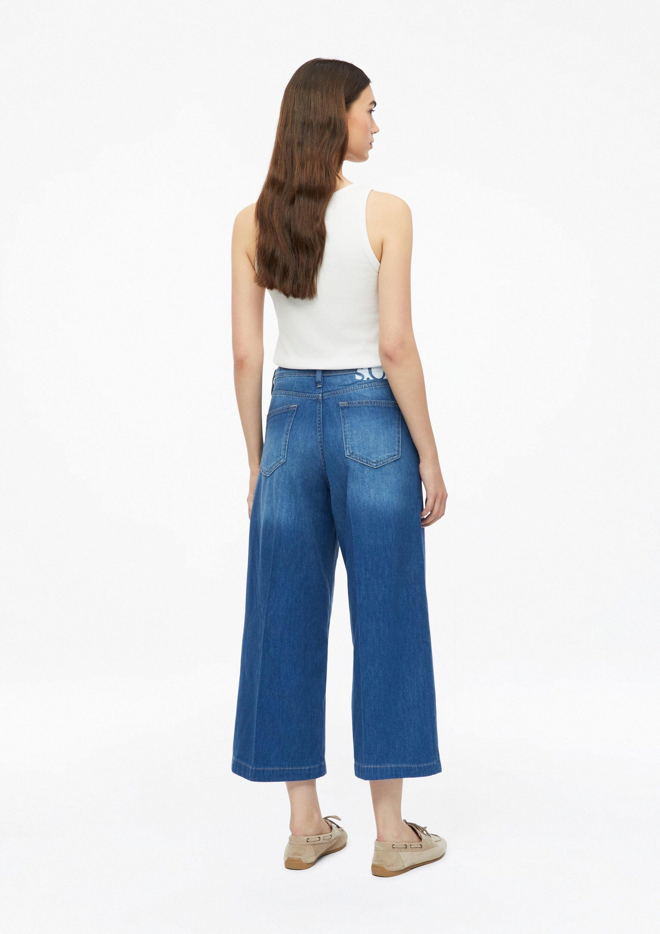 s.Oliver Weite Jeans Jeans-Hose SURI Culotte Jeans Suri / Regular Fit / High Rise / Wide Leg