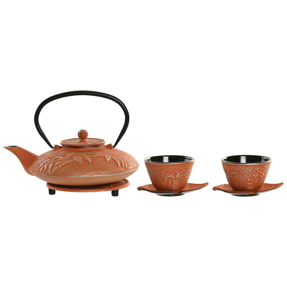 Bigbuy Teekanne Teekanne SanLove Orange Edelstahl Eisen 800 ml