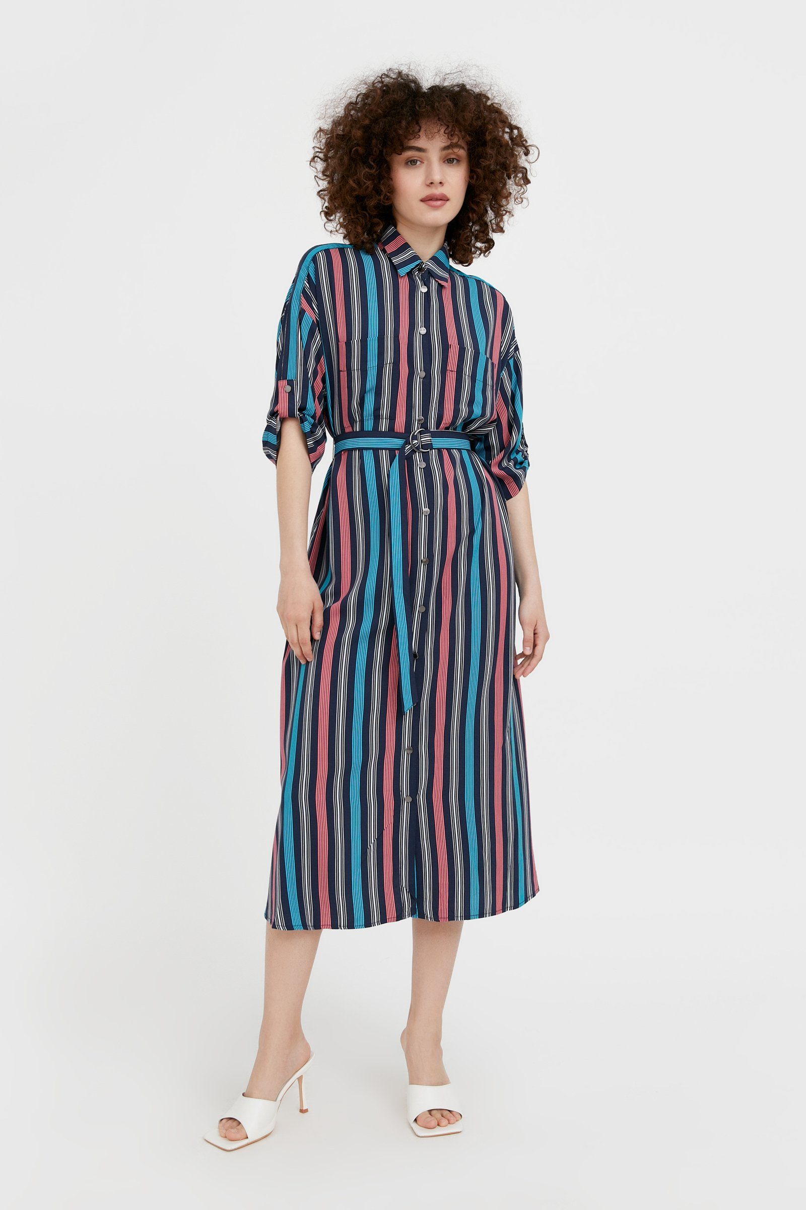 Finn Flare Jerseykleid mit kurzen Ärmeln