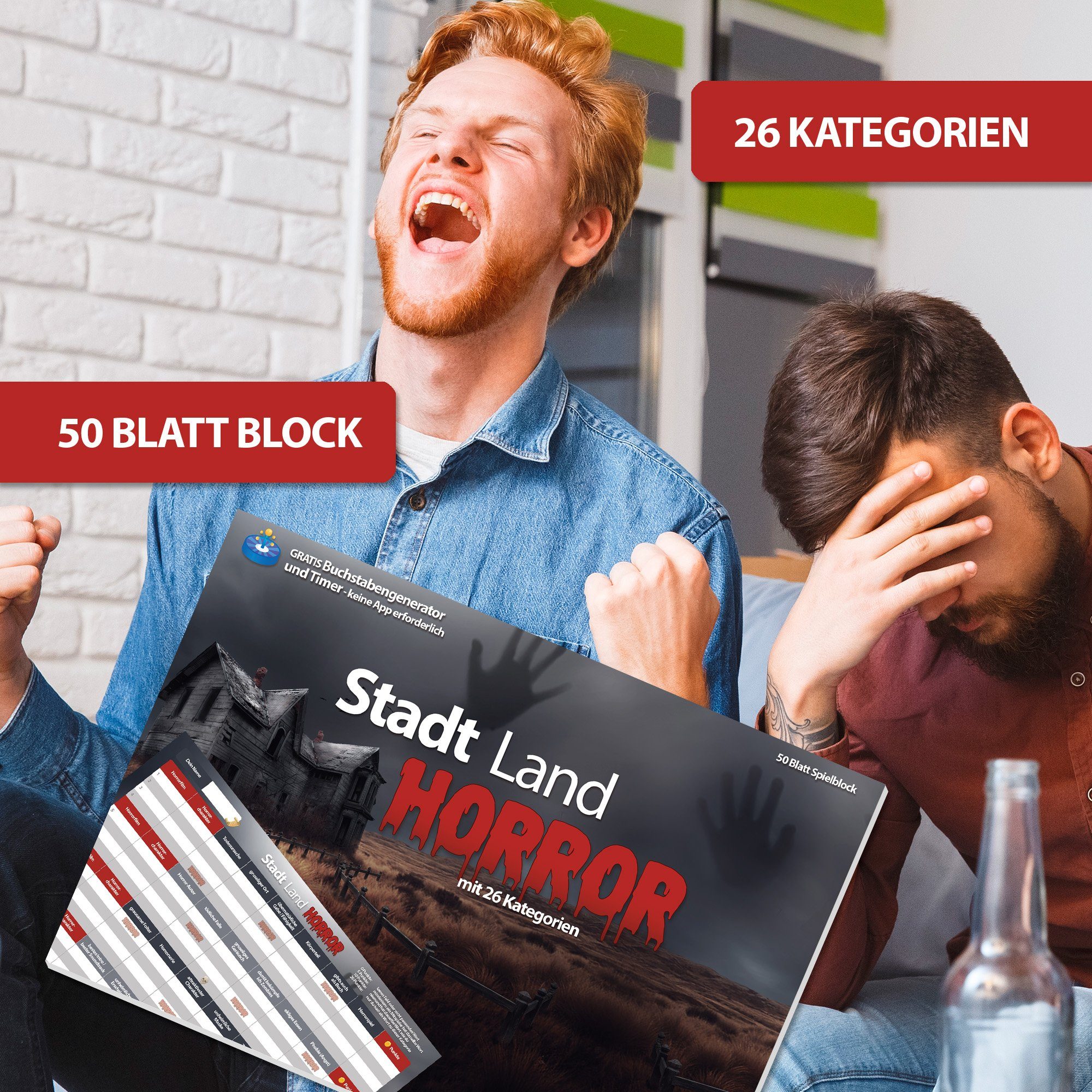 (DIN Horror Spiel, Land Stadt A4) Krämer Der Spielblock