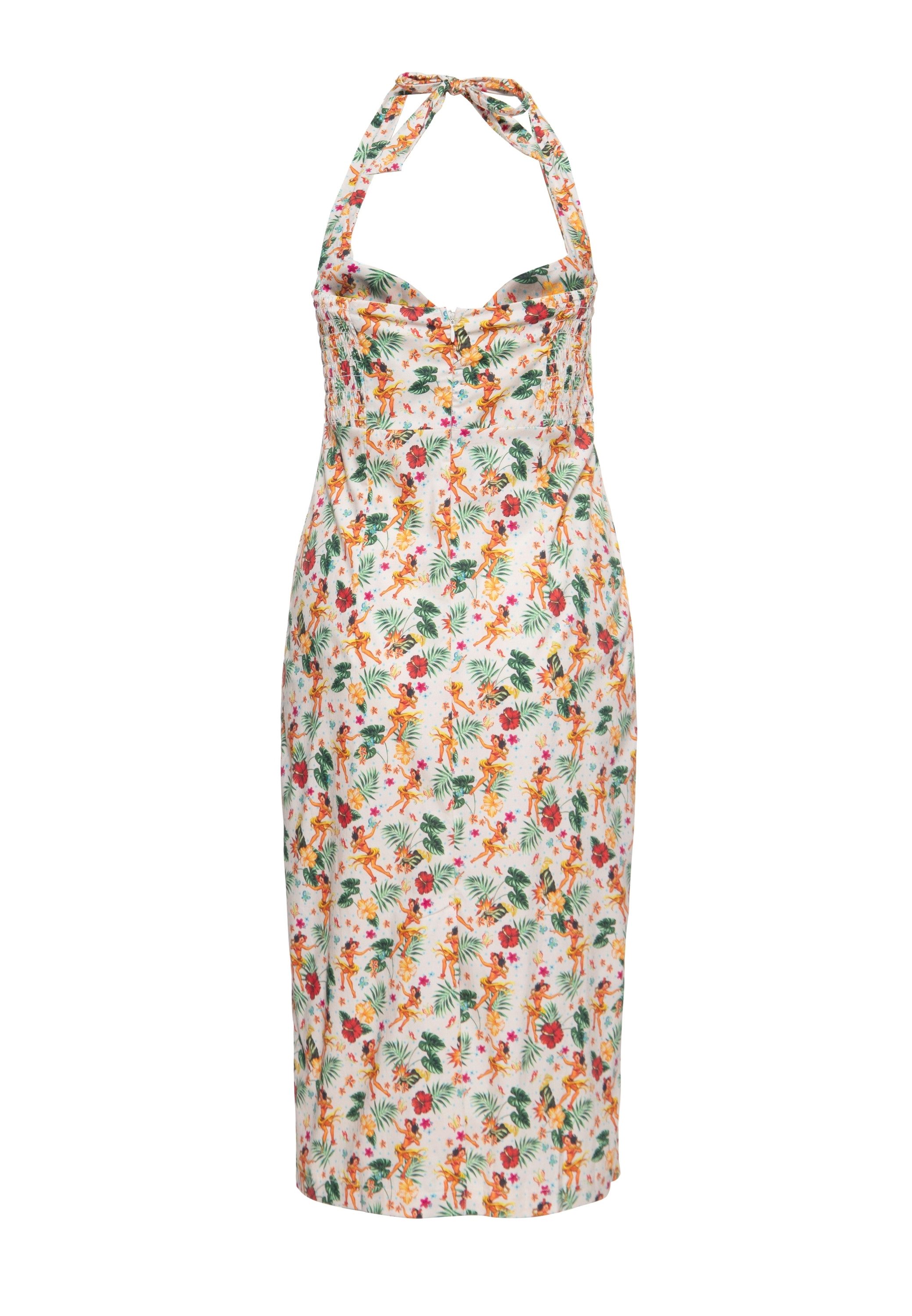 QueenKerosin Sommerkleid Hula Girls (1-tlg) mit Neckholder günstig online kaufen