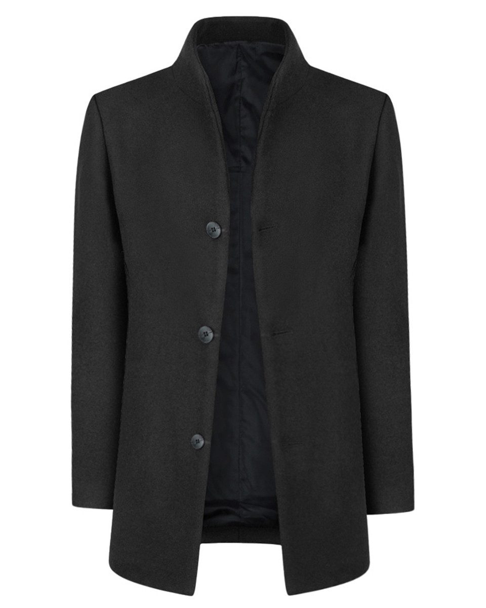 Allthemen Wollmantel Herren mittellanger Mantel Slim günstig online kaufen