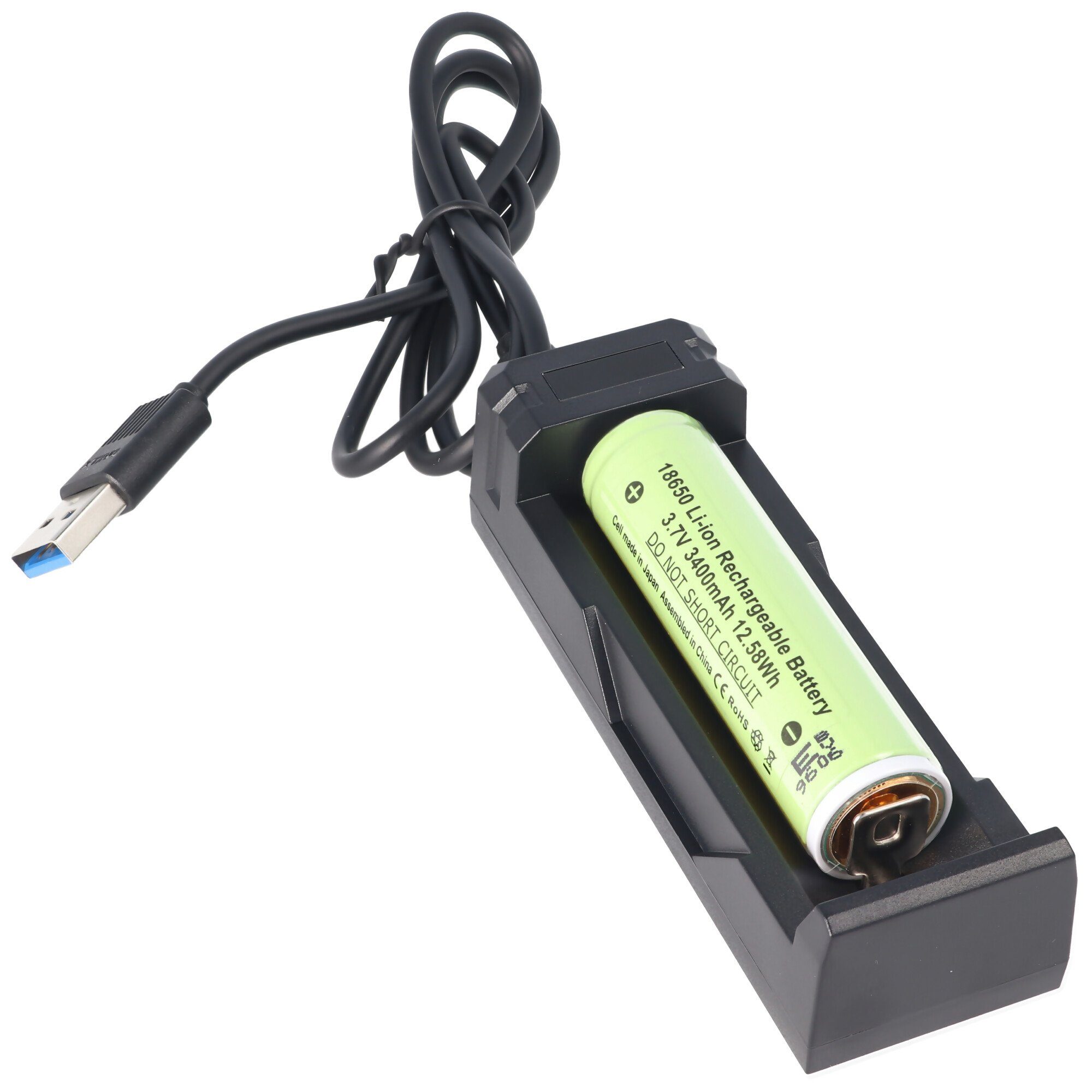 XTAR Schnell-Ladegerät für Li-ion Akku 3,6 - 3,7 Volt, lädt auch geschützt Akku-Ladestation