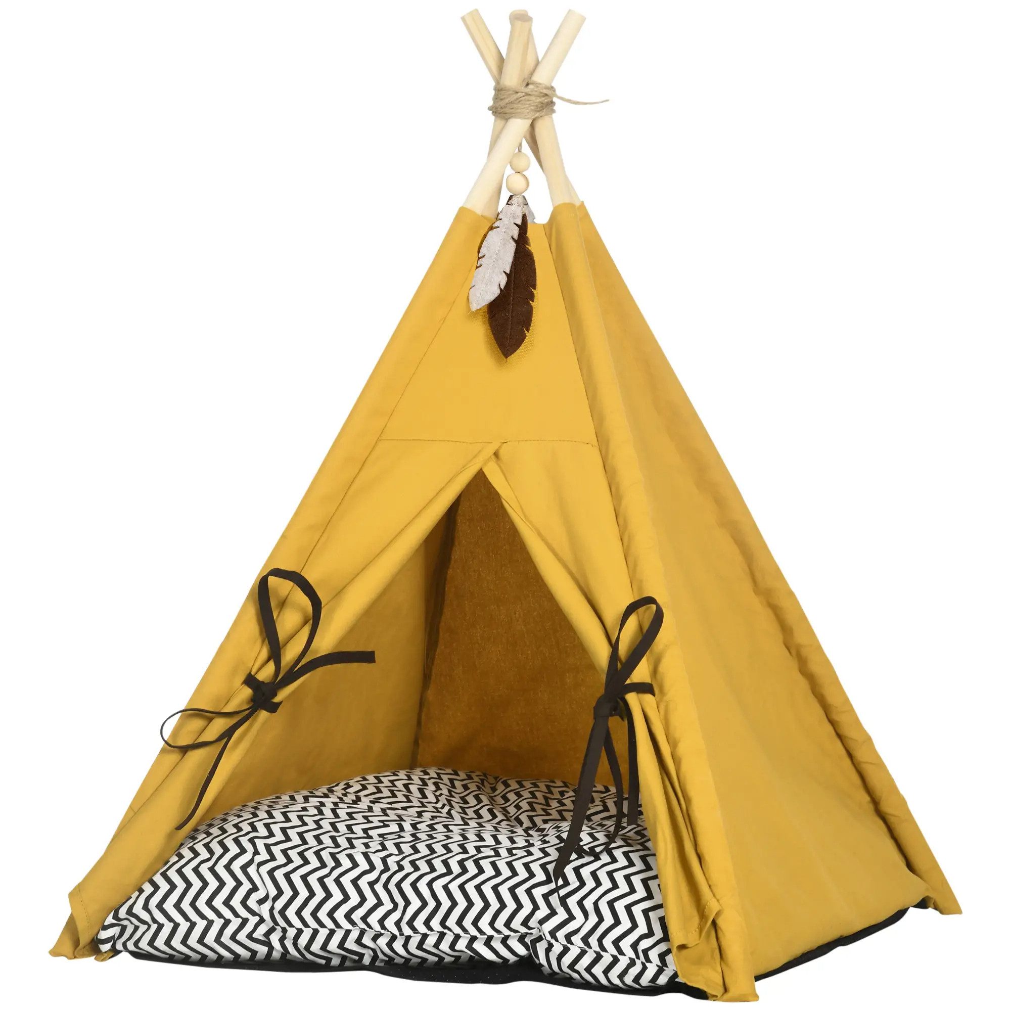 BlingBin Tierbett Tipi-Zelt für Haustiere, Tierhöhle für Hunde und Katzen, günstig online kaufen