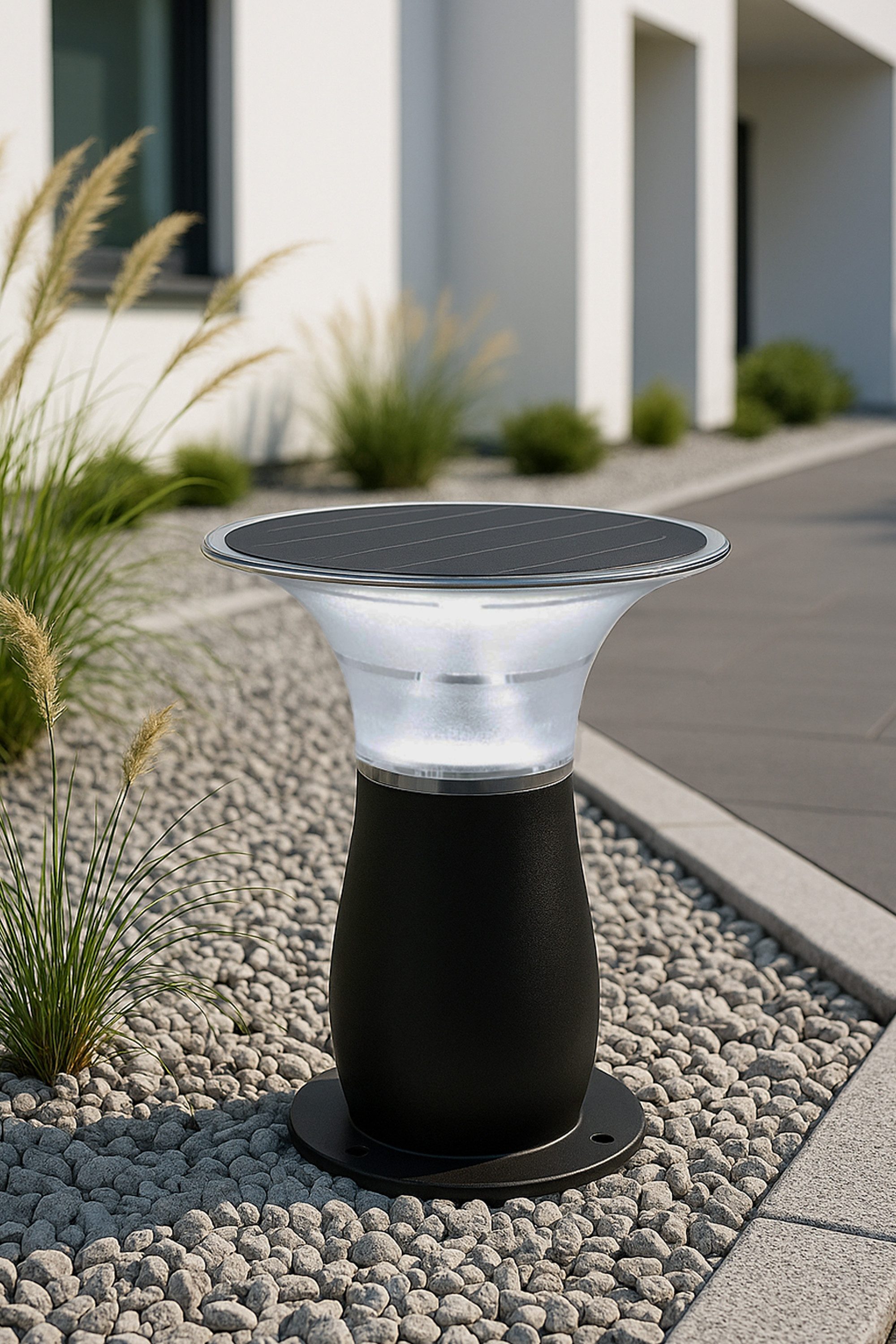 Arnusa LED Solarleuchte Solarlampe Wegeleuchte Sockelleuchte 29 cm Gartenla günstig online kaufen