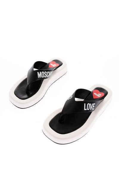 LOVE MOSCHINO Love Moschino Zehentrenner, LOVE MOSCHINO SABOTD. ROW30 Sandals Zehentrenner Logo