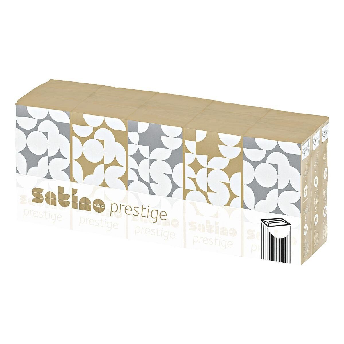 Satino Papiertaschentücher, 4-lagig, weiß, sußersoft, 15x 10 Stück