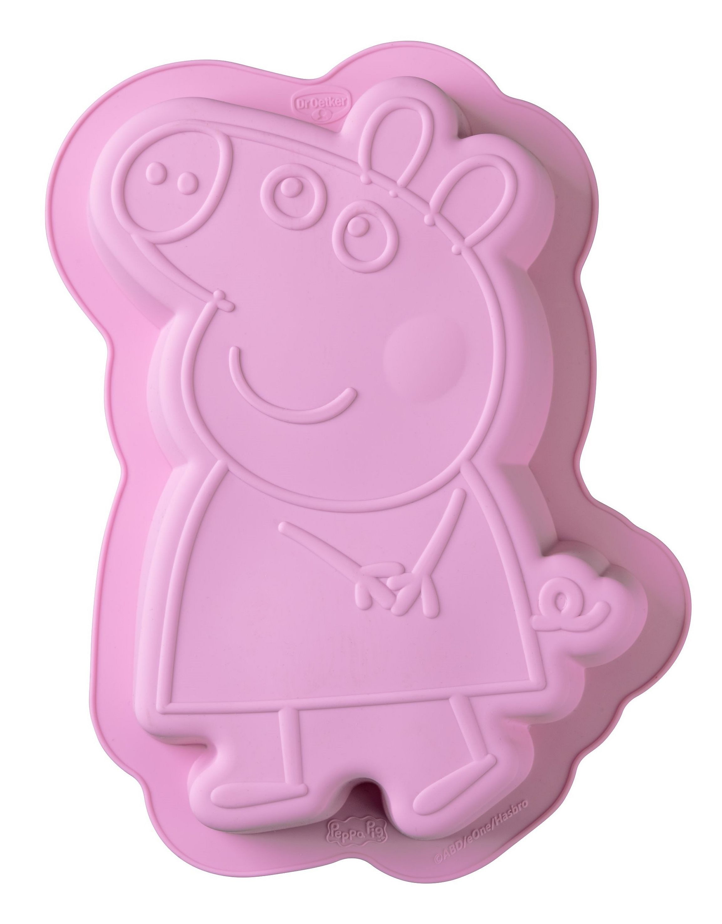Dr. Oetker Küchenhelfer Backform Dr. Oetker - Silikon Backform Motivbackform Peppa Pig 27x19x5cm Pink
