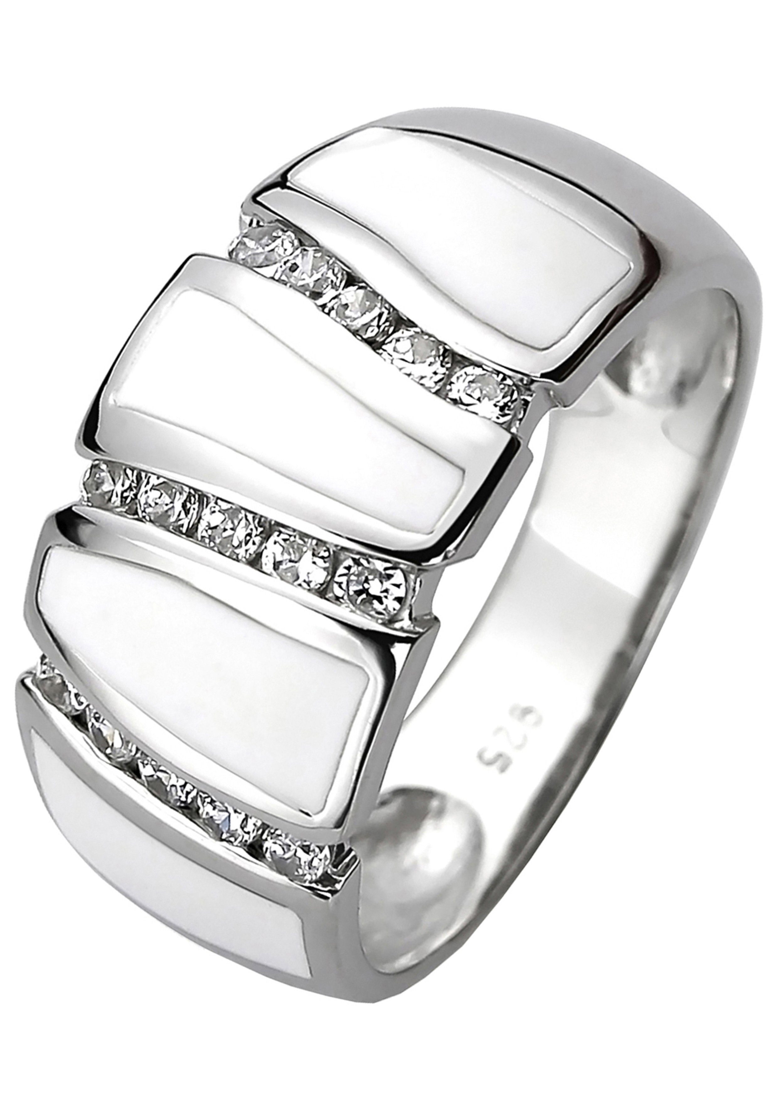 JOBO Fingerring, 925 Silber mit weißer günstig online kaufen