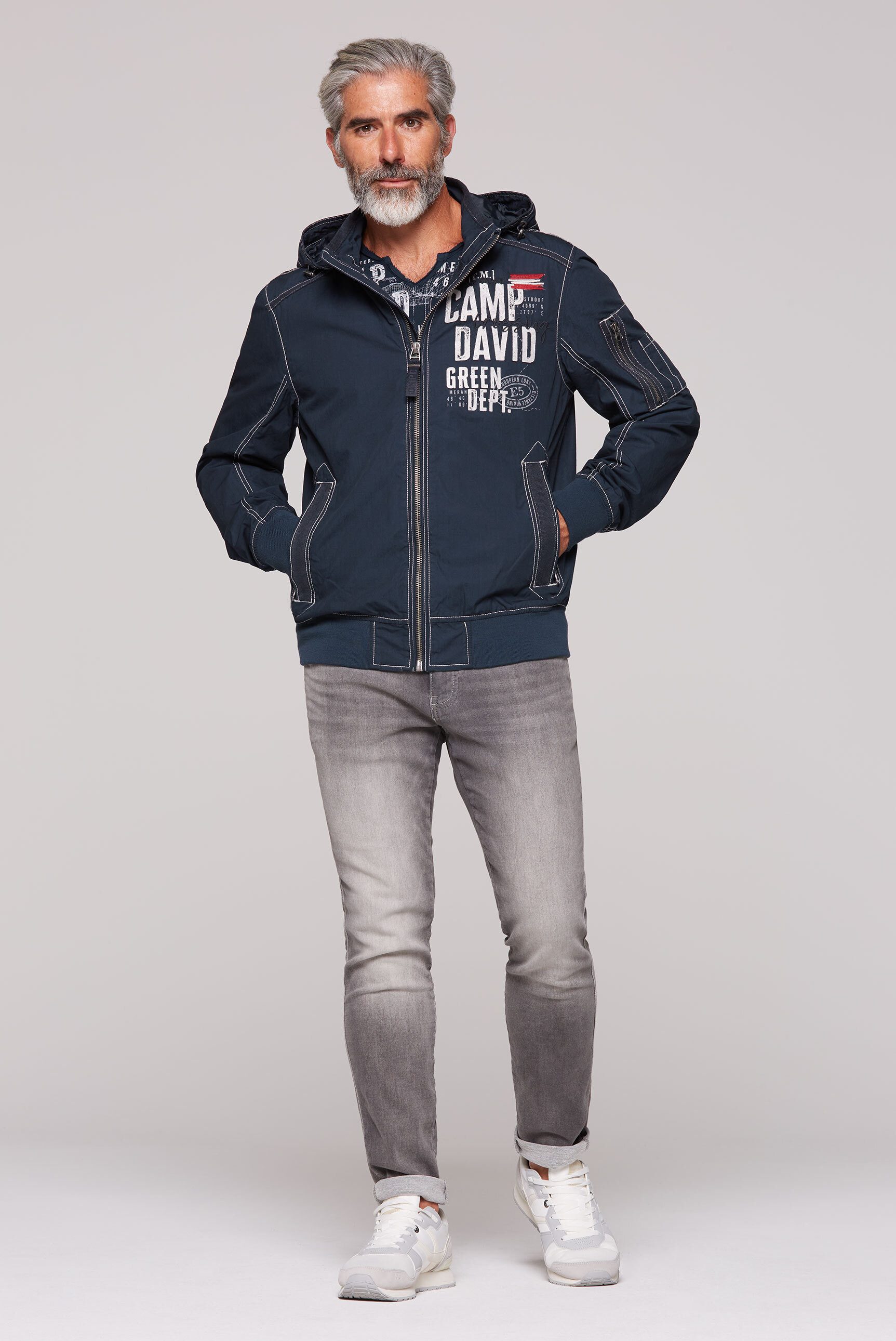 CAMP DAVID Outdoorjacke mit Ärmeltasche
