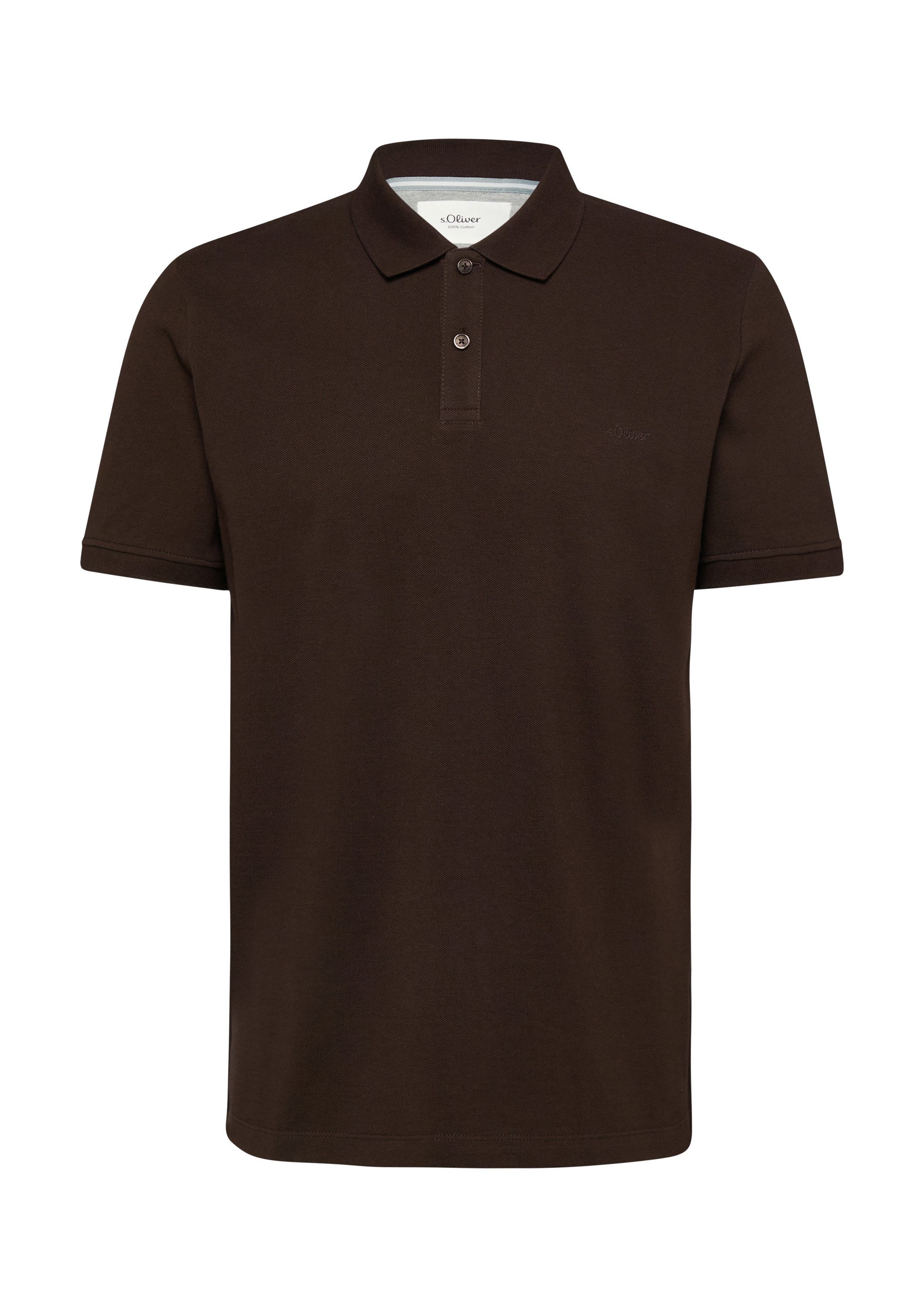 s.Oliver Kurzarmshirt Polo-Shirt Poloshirt aus Baumwoll-Piqué günstig online kaufen