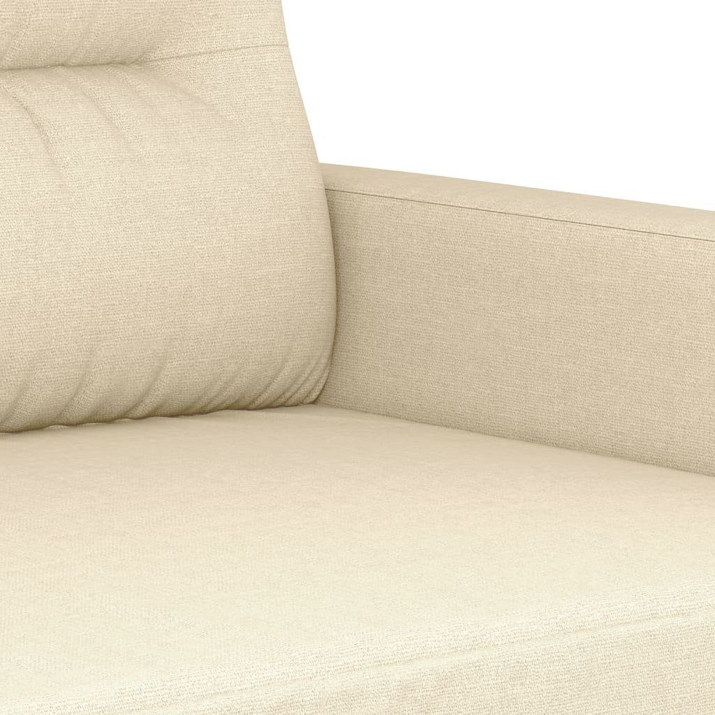 Stoff vidaXL Sofa 2-Sitzer-Sofa Creme cm 120