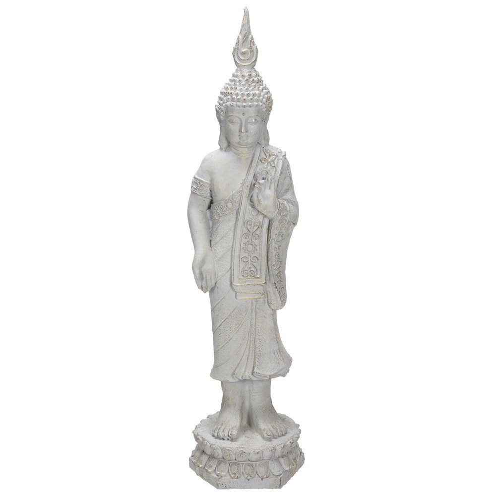 made2trade Buddhafigur, 87cm aus MGO Weiß
