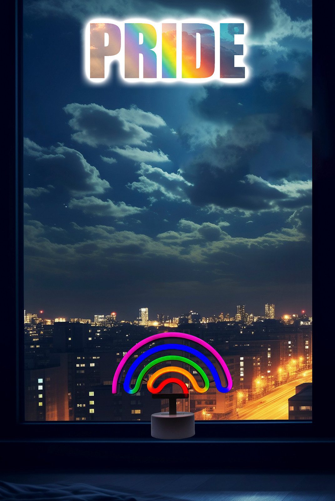 Gravidus LED Dekolicht Pride Neon-Leuchte Regenbogen günstig online kaufen