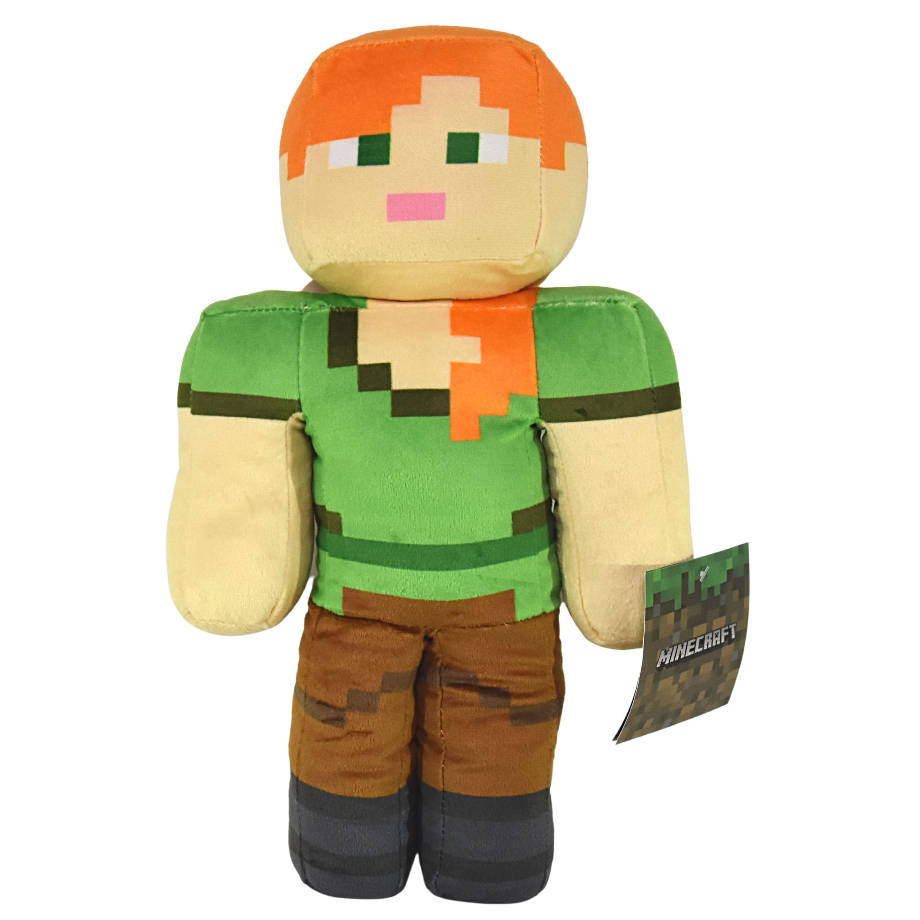 Minecraft Plüschfigur Alex, Kuscheltier 30 cm aus weichem Material