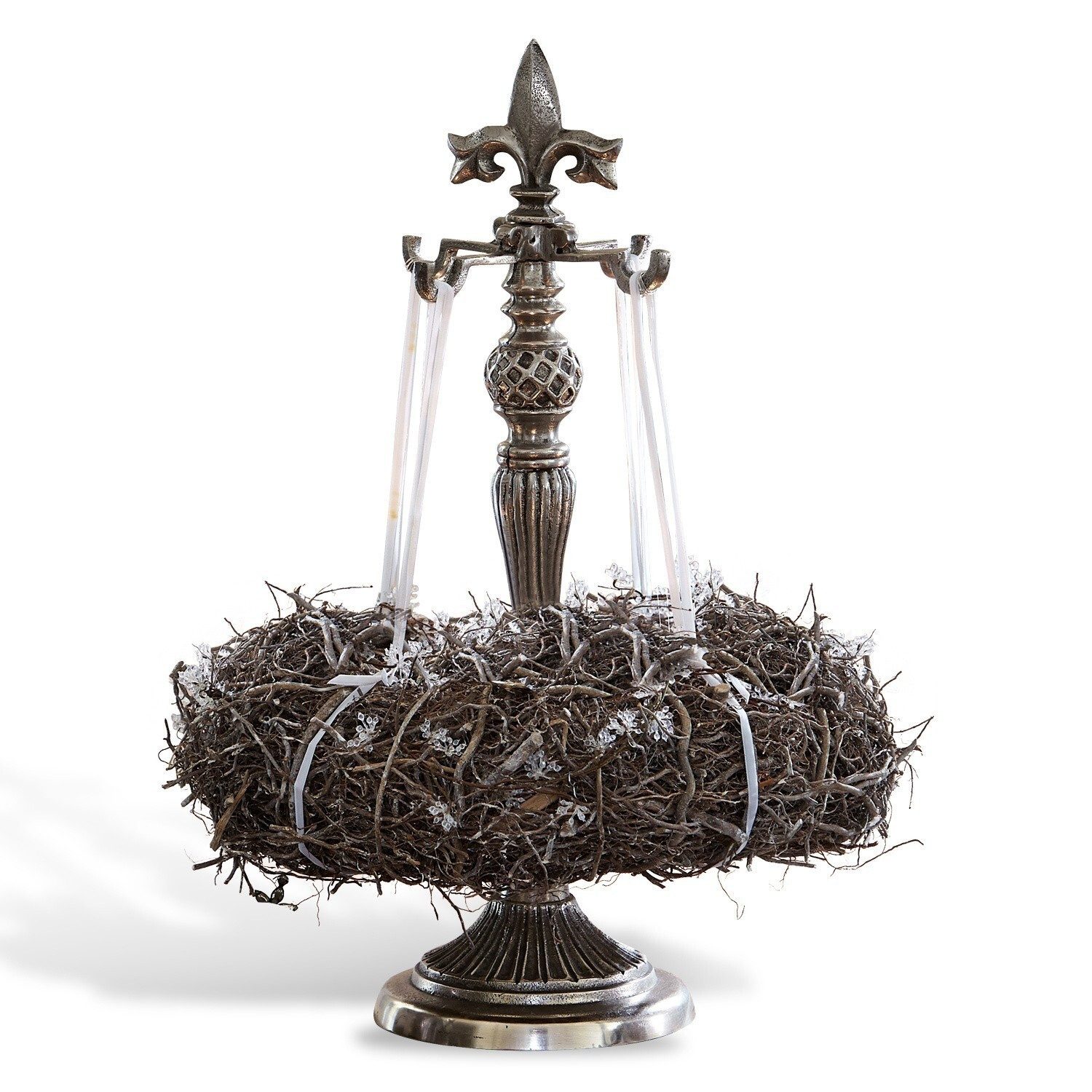 Mirabeau Adventskranz Kranzständer Edmond in Silber, Tischdeko für den Adve günstig online kaufen