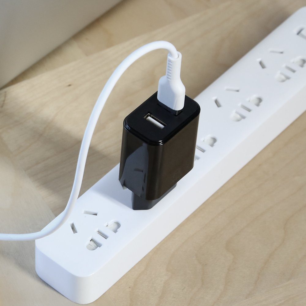 mcdodo 2xUSB Wandladegerät 2.4A Fast Charging Netzteil für Handys schwarz Schnelllade-Gerät