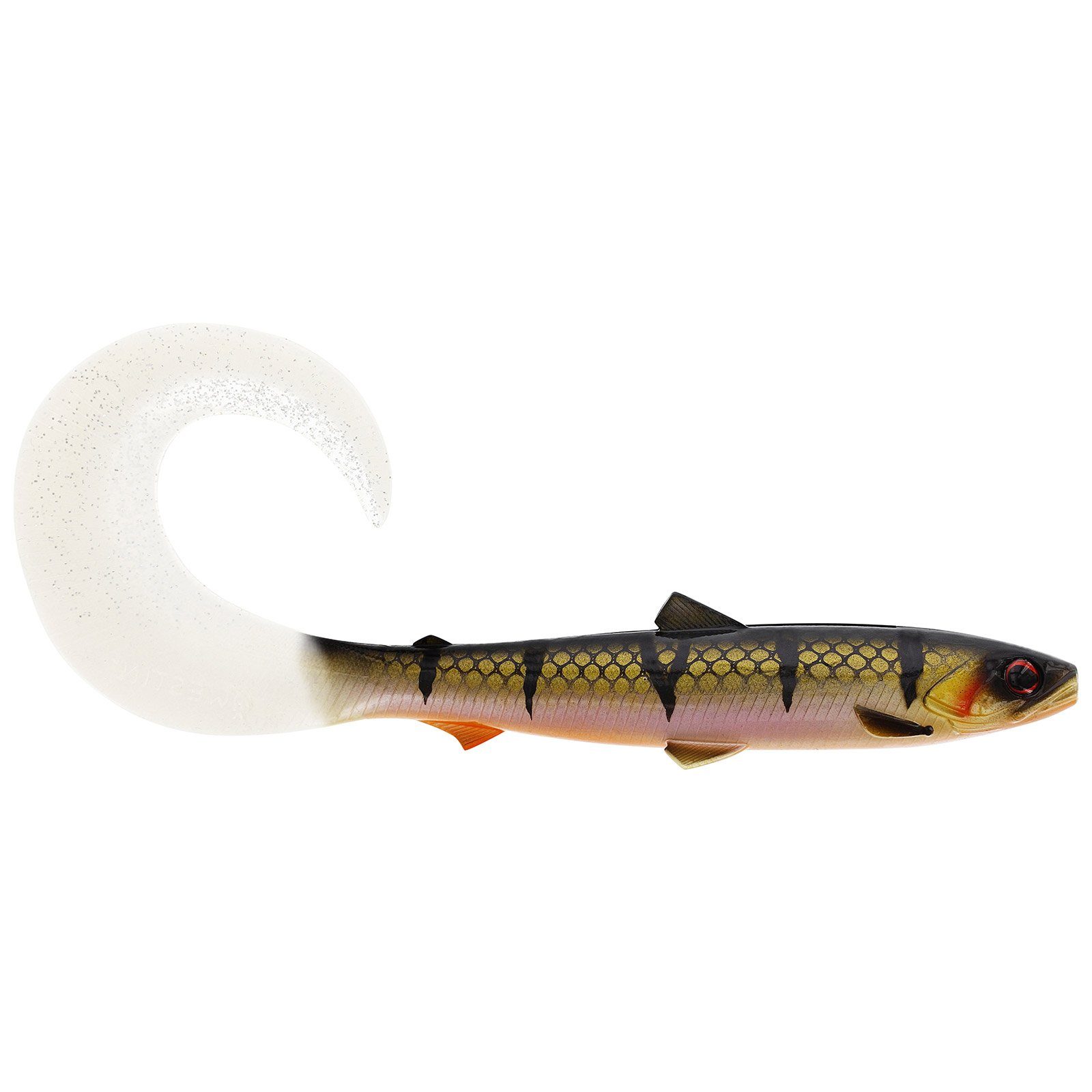 Westin Fishing Kunstköder, Westin BullTeez Curltail 8cm 3g Bling Perch 3 Stück Gummifisch