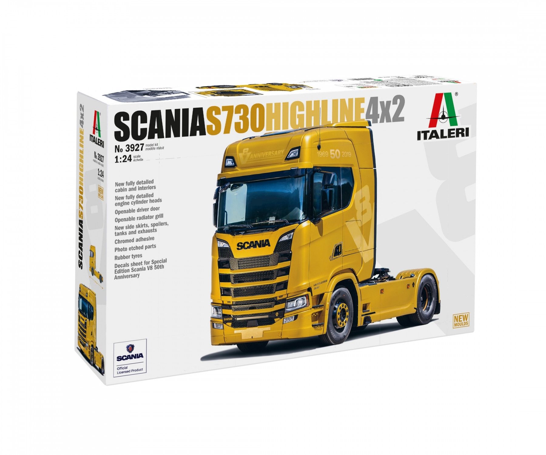 Italeri Modellbausatz Italeri 1:24 SCANIA S730 Highline 4x2 Truck Plastik Modellbau Bausatz