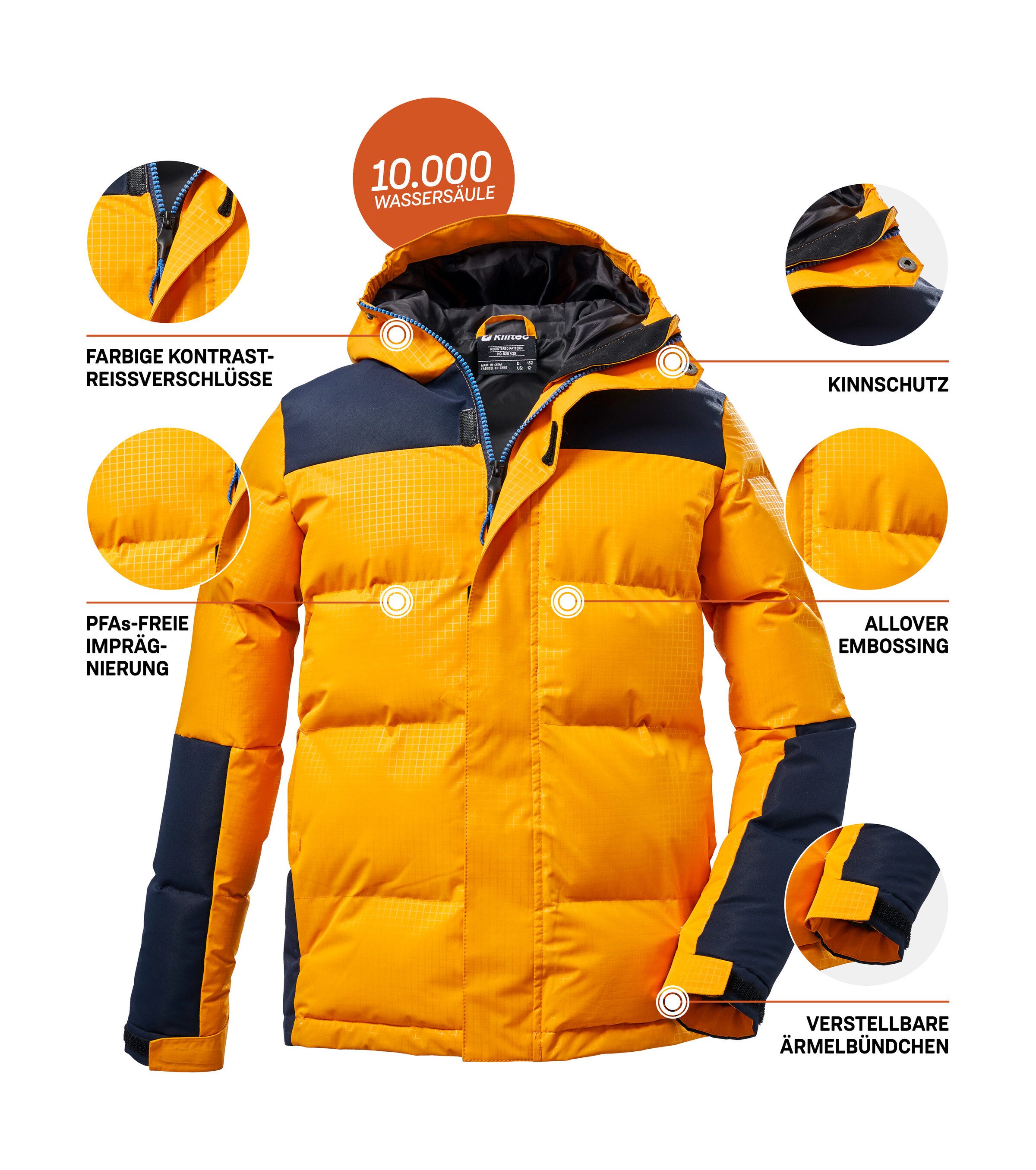 Killtec Steppjacke KOW 31 BYS QLTD JCKT Kinder Winterjacke, gefüttert, wind- und wasserabweisend, atmungsaktiv