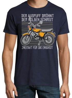 Youth Designz T-Shirt Zweitakt Für Die Ewigkeit Herren Shirt mit trendigem Frontprint