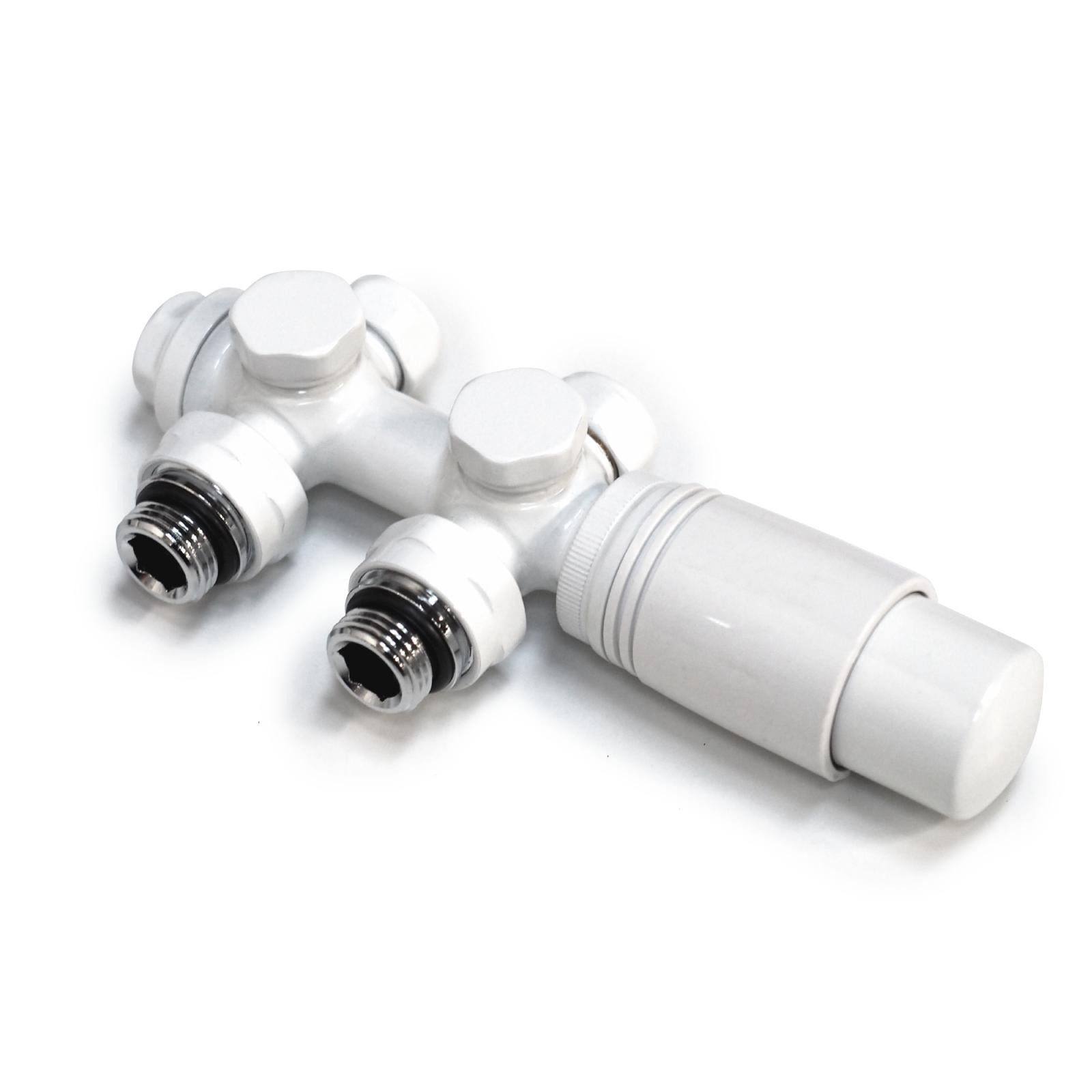 Heizkörperthermostat Multiblock Set für einen Heizkörper Mittelanschluss Nabenabstand 50mm