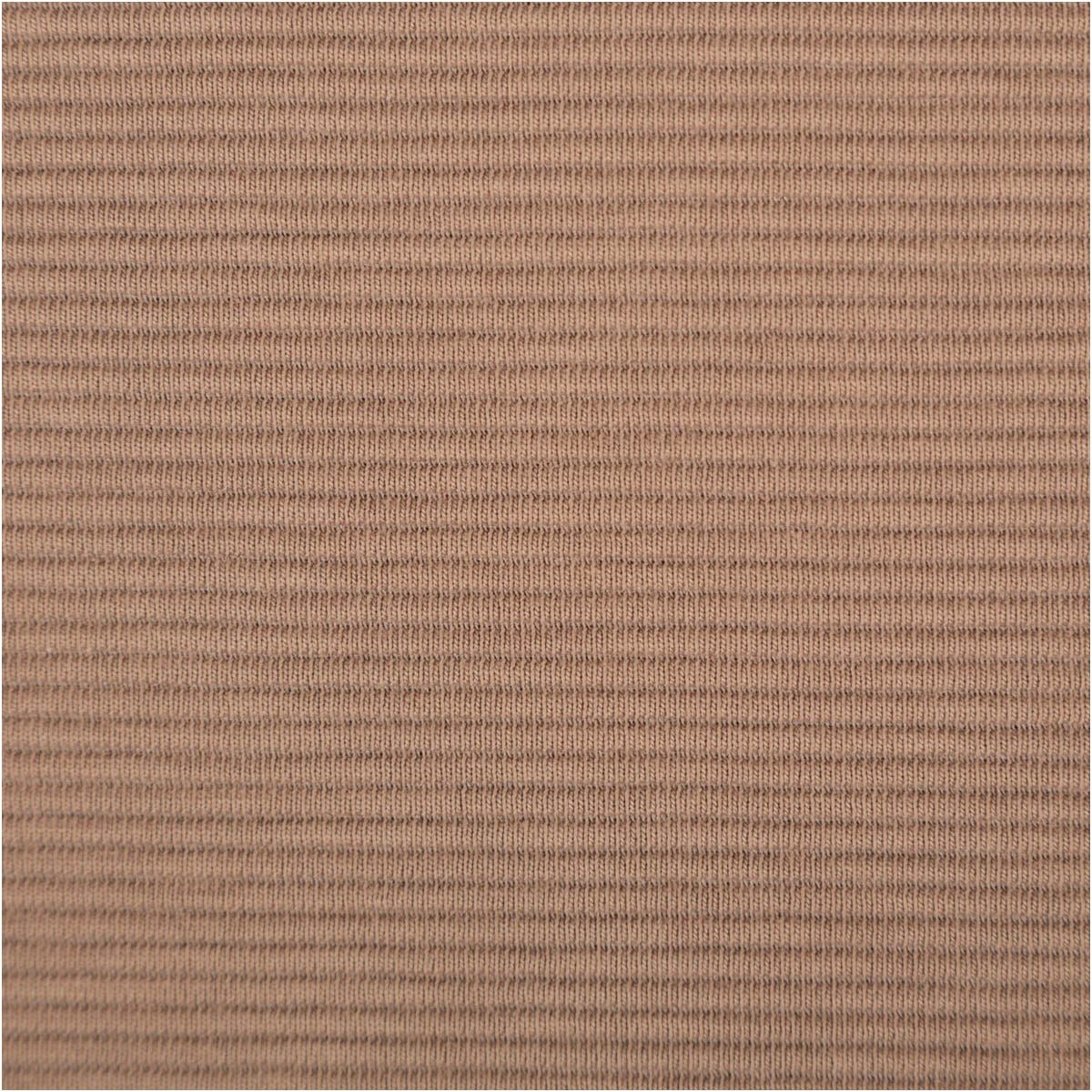 SCHÖNER LEBEN. Stoff Jersey Stoff Meterware Rippjersey Ottoman uni Braun-Taupe 150cm