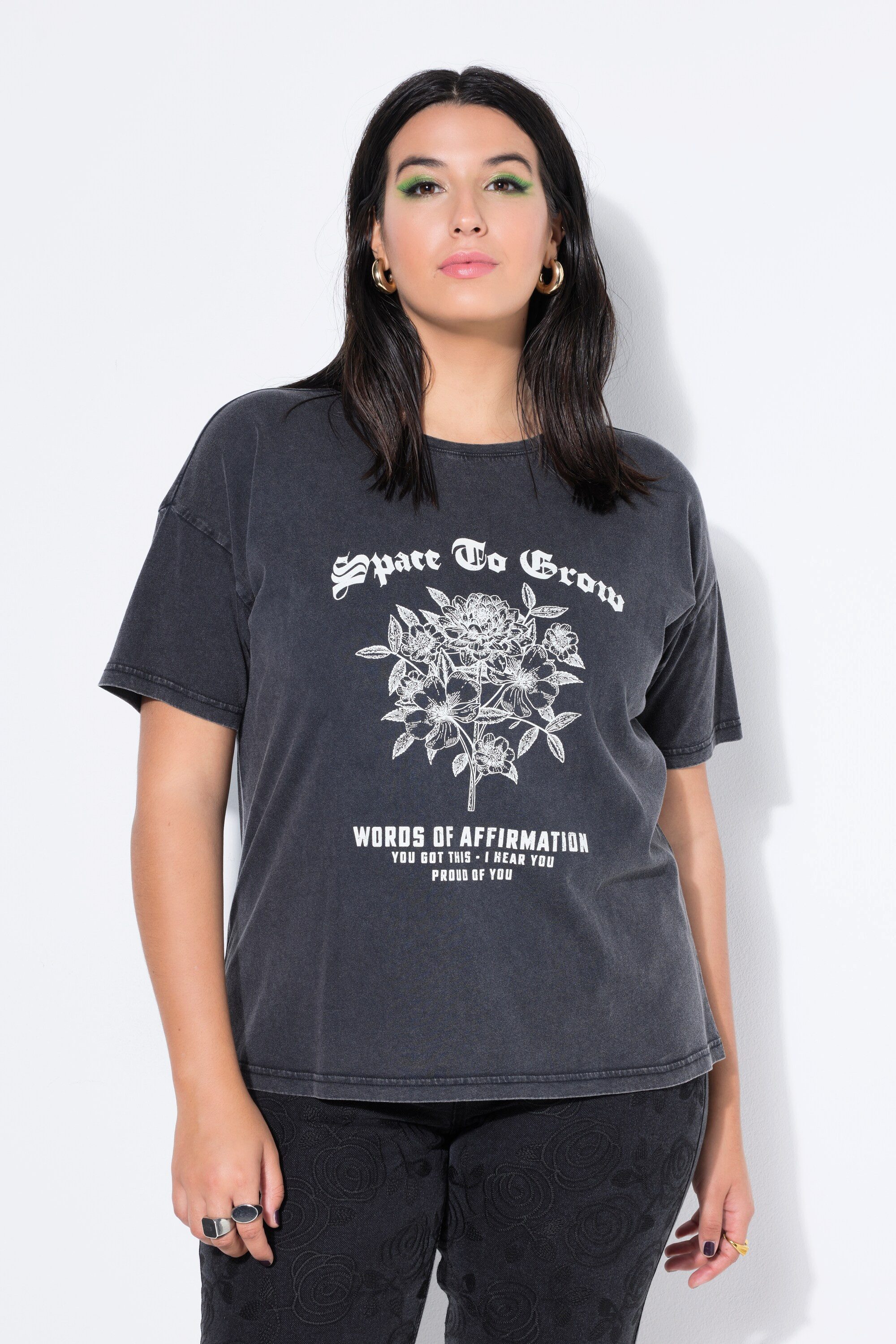 Studio Untold T-Shirt T-Shirt Blossom Flower Print Vintage Look günstig online kaufen