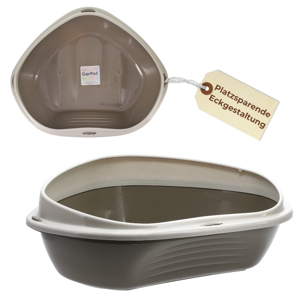 Katzenecktoilette GarPet Katzenklo Ecke Eck Katzentoilette Katzen WC Ecktoilette