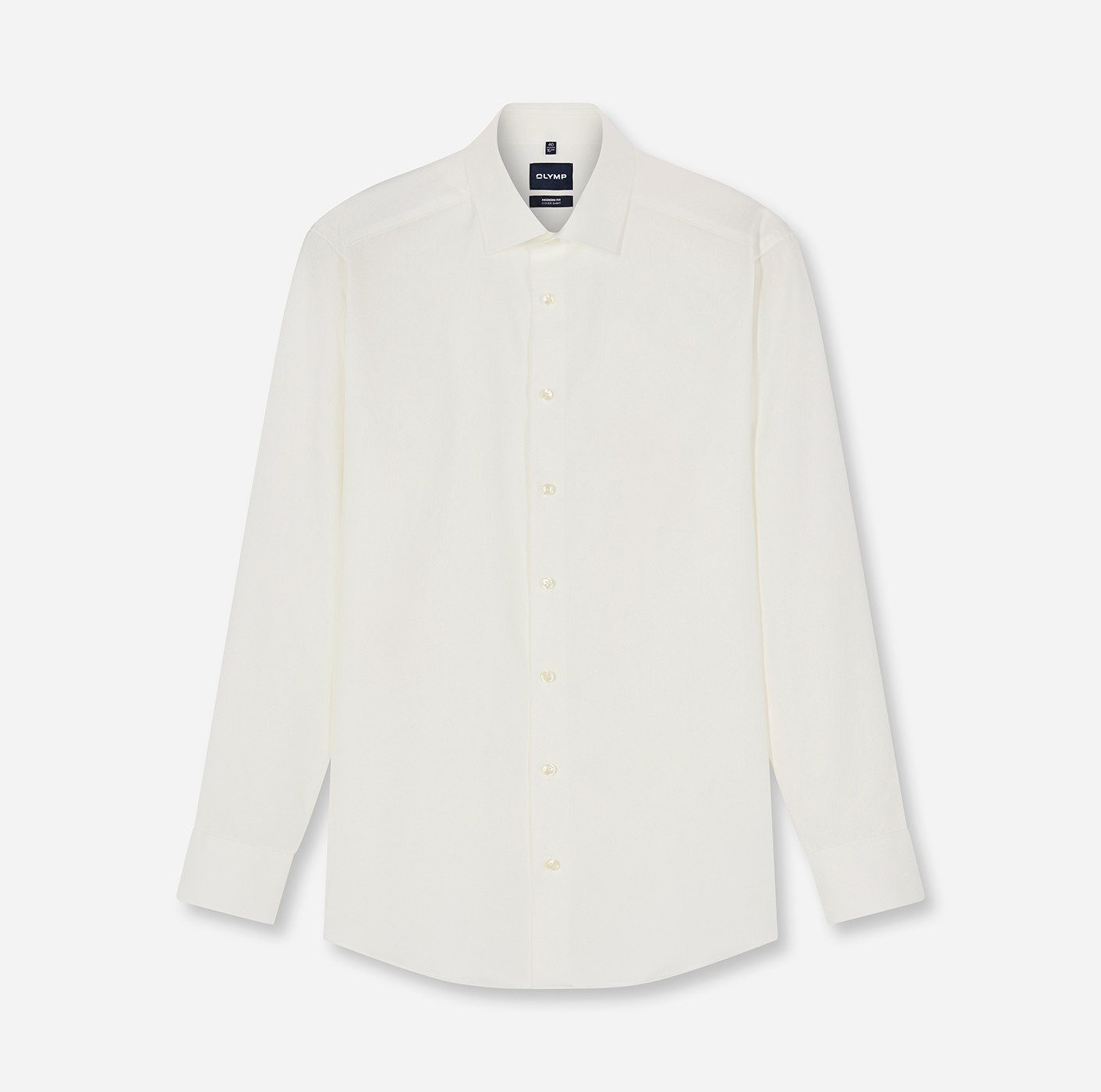 OLYMP Langarmhemd Luxor Covershirt höchste Blickdichte, bügelfrei, Businesshemd, Modern fit