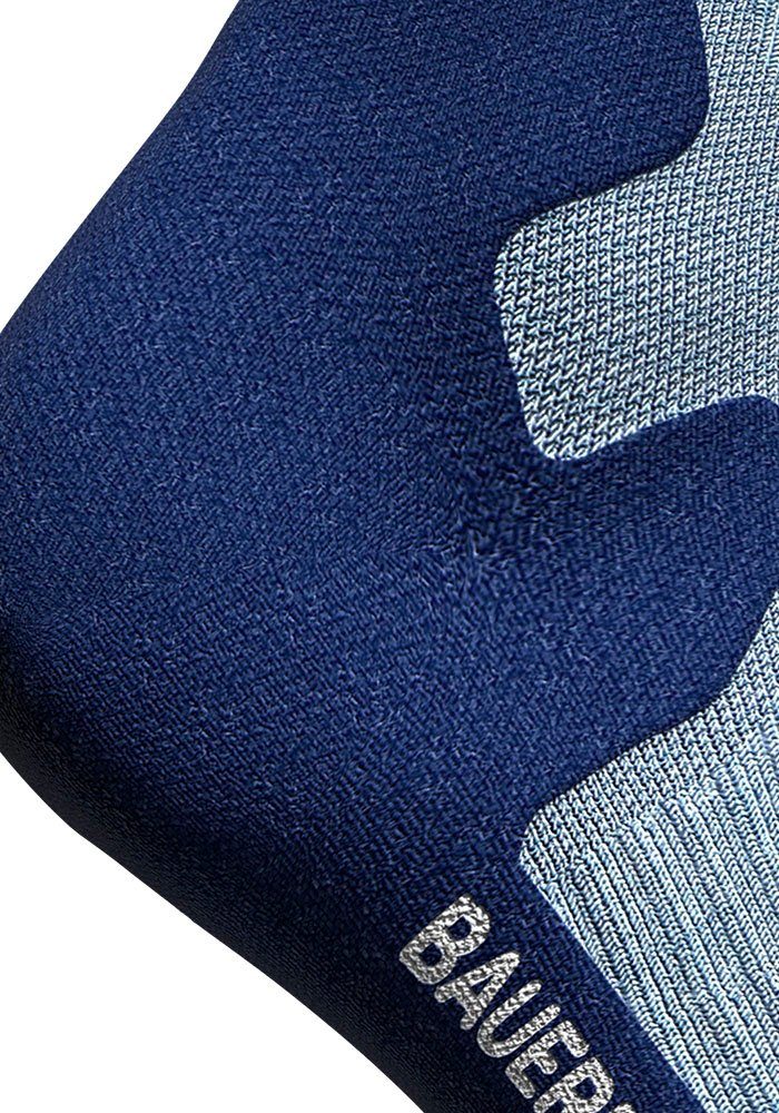Bauerfeind Sportsocken Outdoor blue/M Compression Socks mit sky Kompression Merino