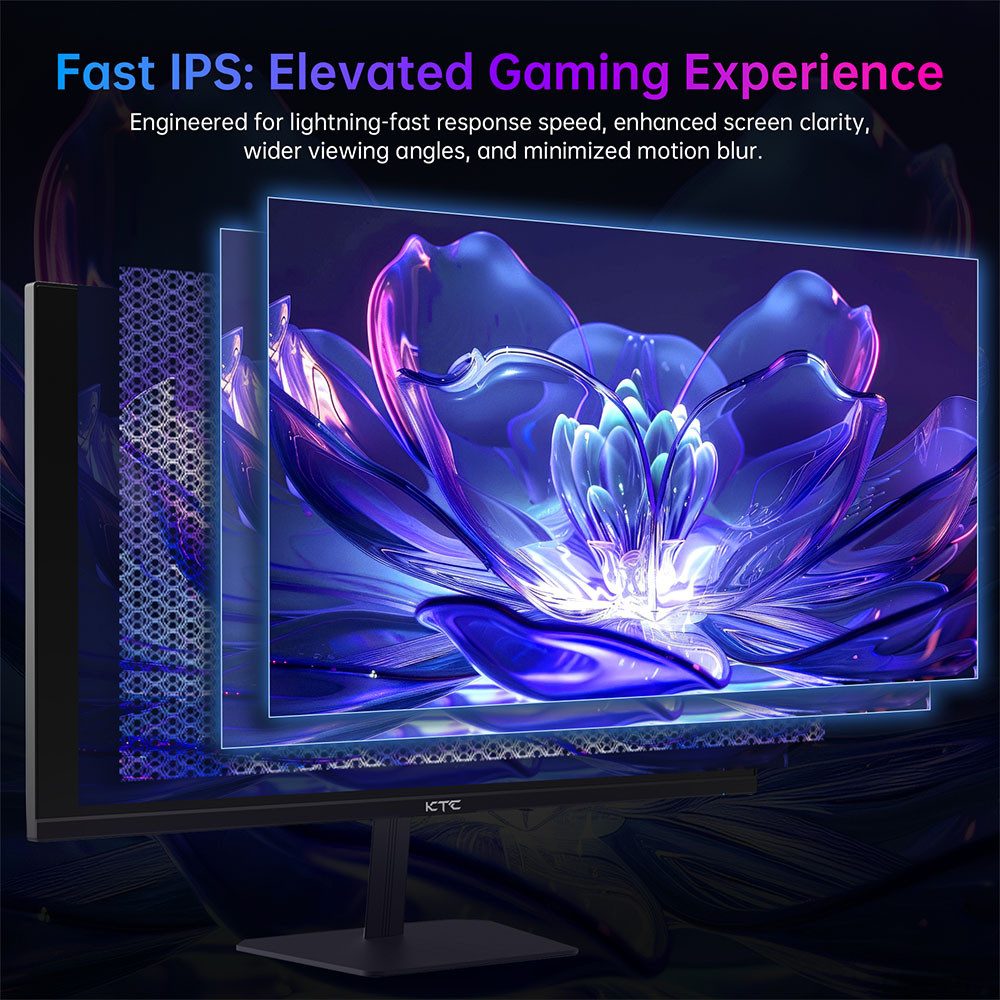 KTC H24F8 190Hz Gaming-Monitor (1920 x 1080 px, FHD, 1 ms Reaktionszeit, 190 Hz, 1ms, 190Hz, HDR 10 Support, FHD, Niedriges blaues Licht,1920 x 1080)