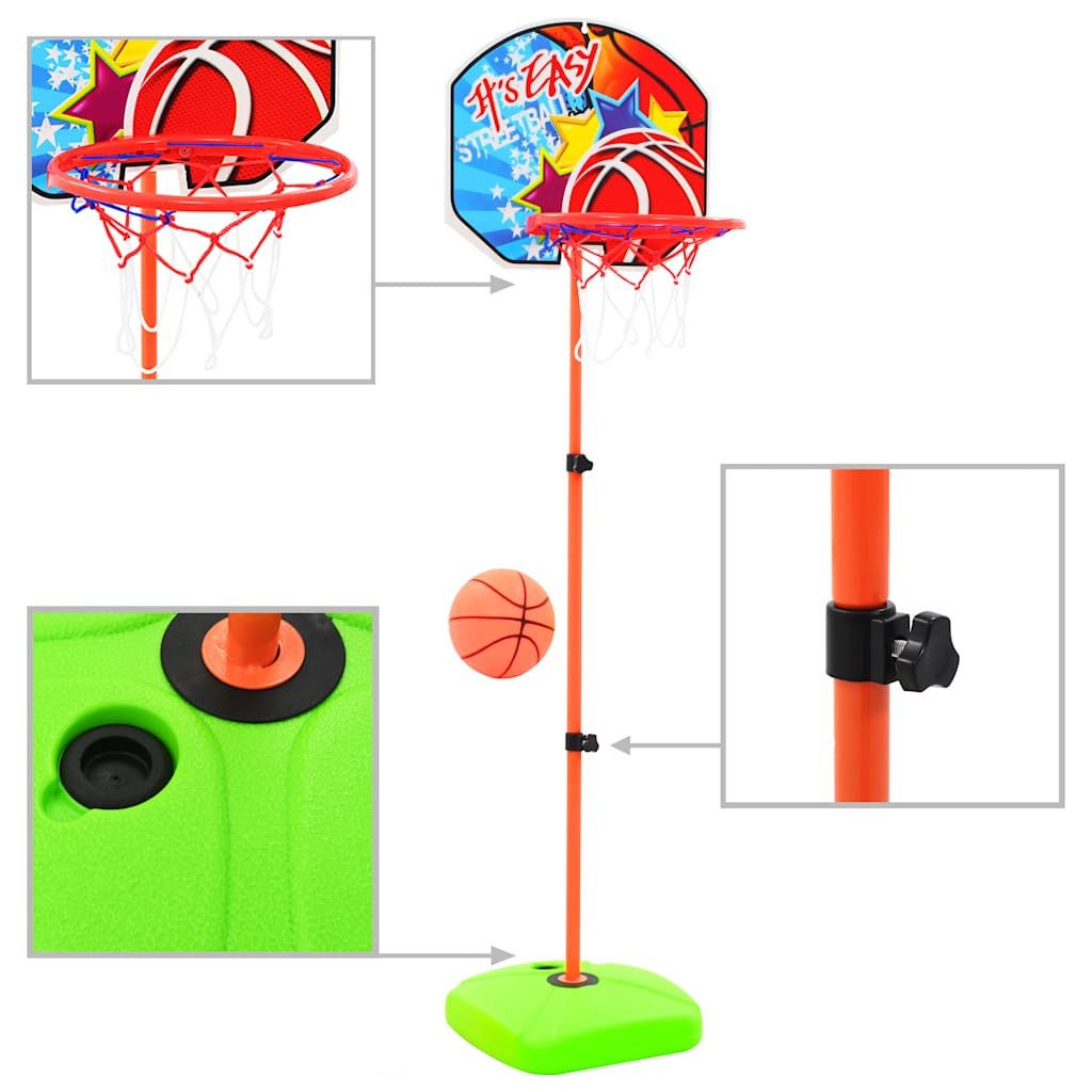 vidaXL Basketballständer Kinder Basketballkorb und Ball Set