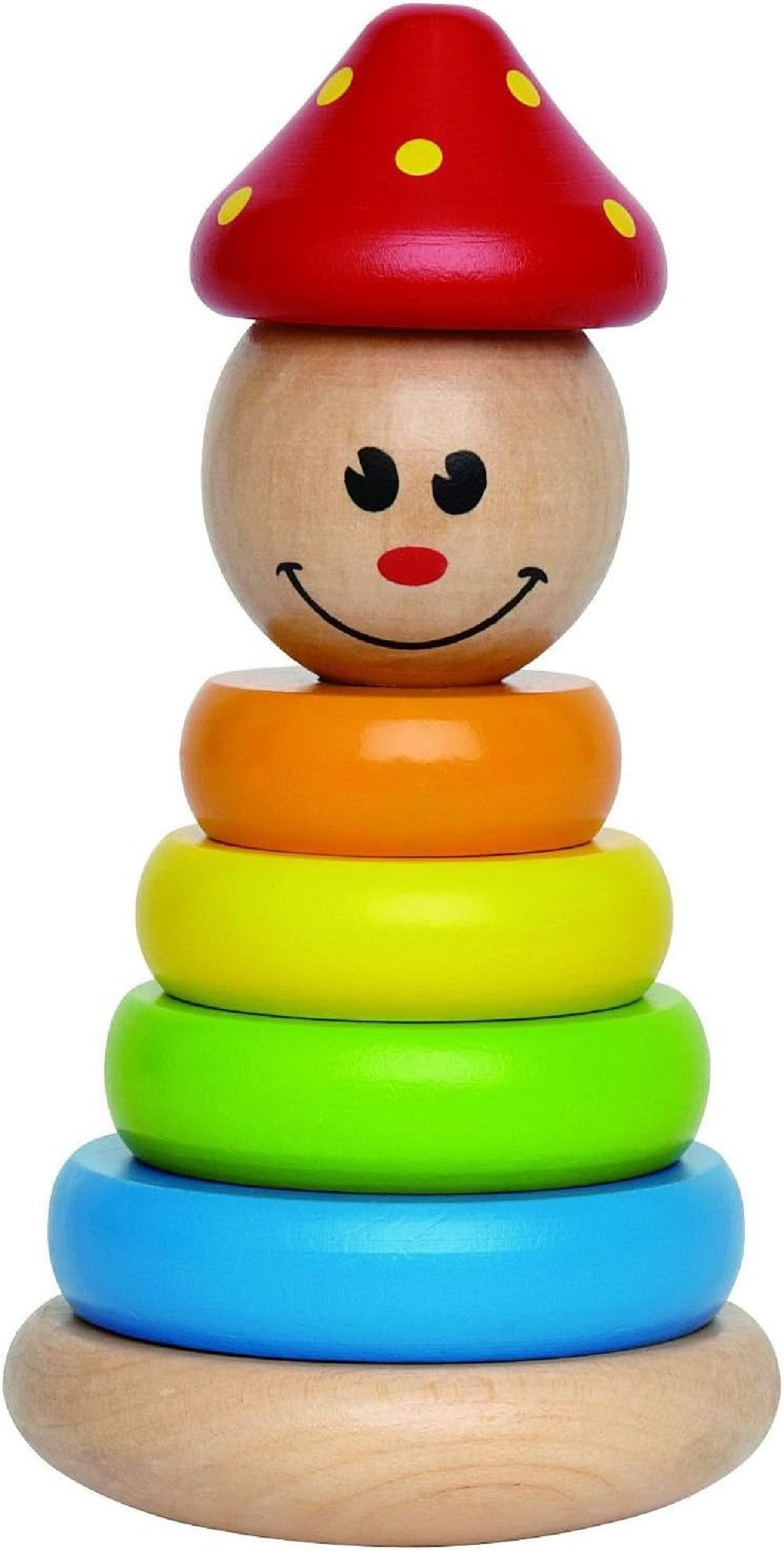 Stapelspielzeug Hape E0400 Clown, Stapler, Klowns, Motorikspiel aus Holz