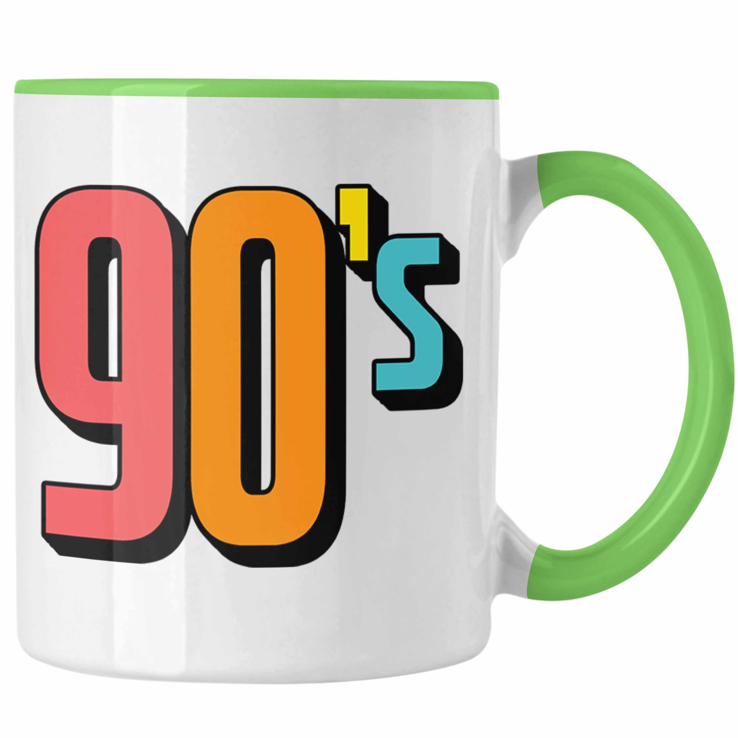 Jahre Tasse Tasse - Geschenk 90er Nostalgiker Retro für Trendation "90's" Grün