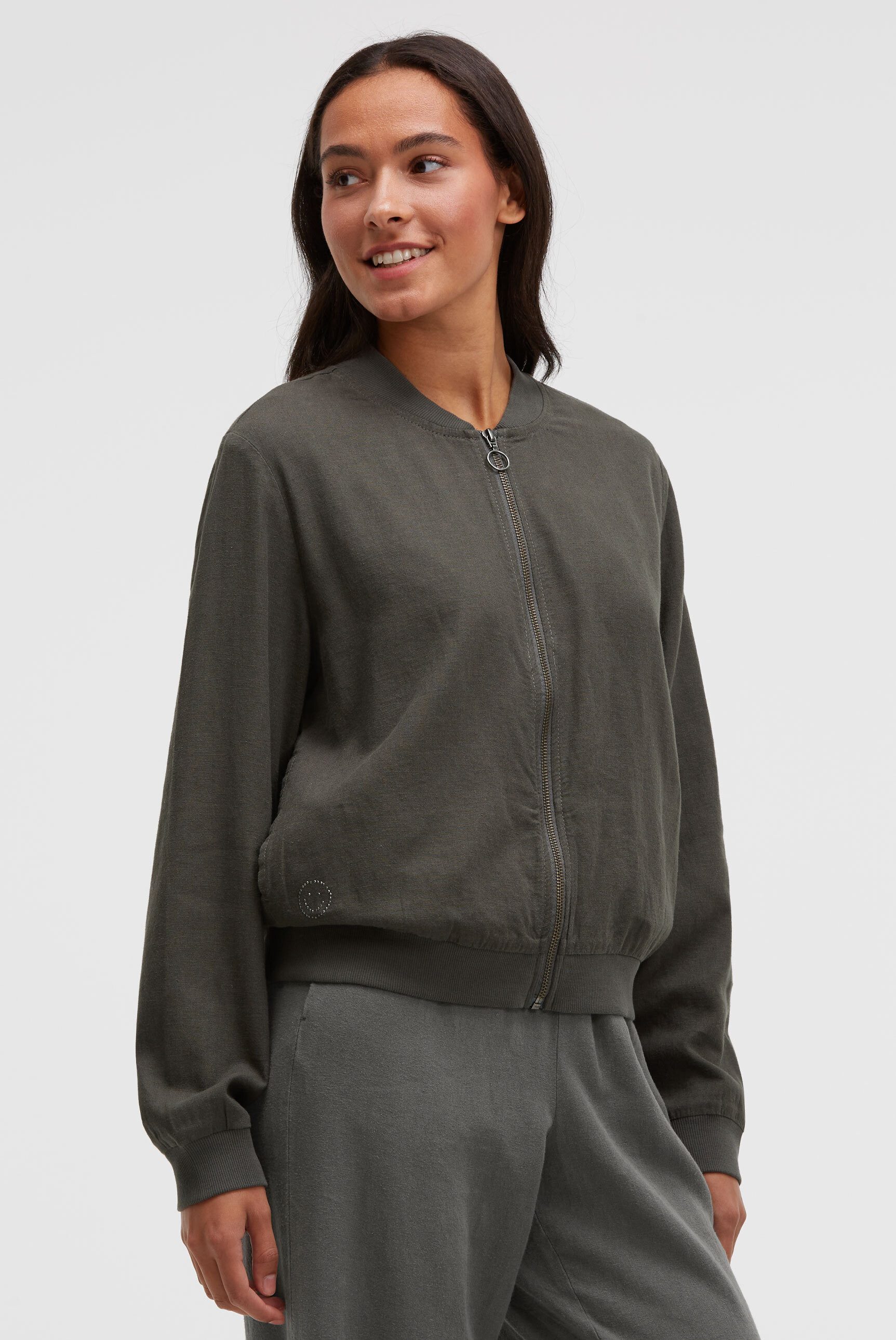 SOCCX Blouson mit Rippbündchen im Ärmel günstig online kaufen