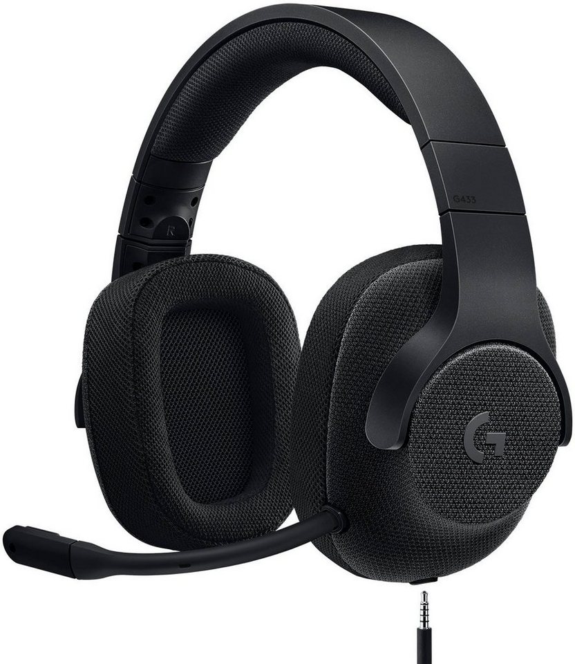Logitech G G433 Gaming-Headset (Mikrofon abnehmbar, Rauschunterdrückung),  Rauschunterdrückung, Soundmodus: 7.1 Surround