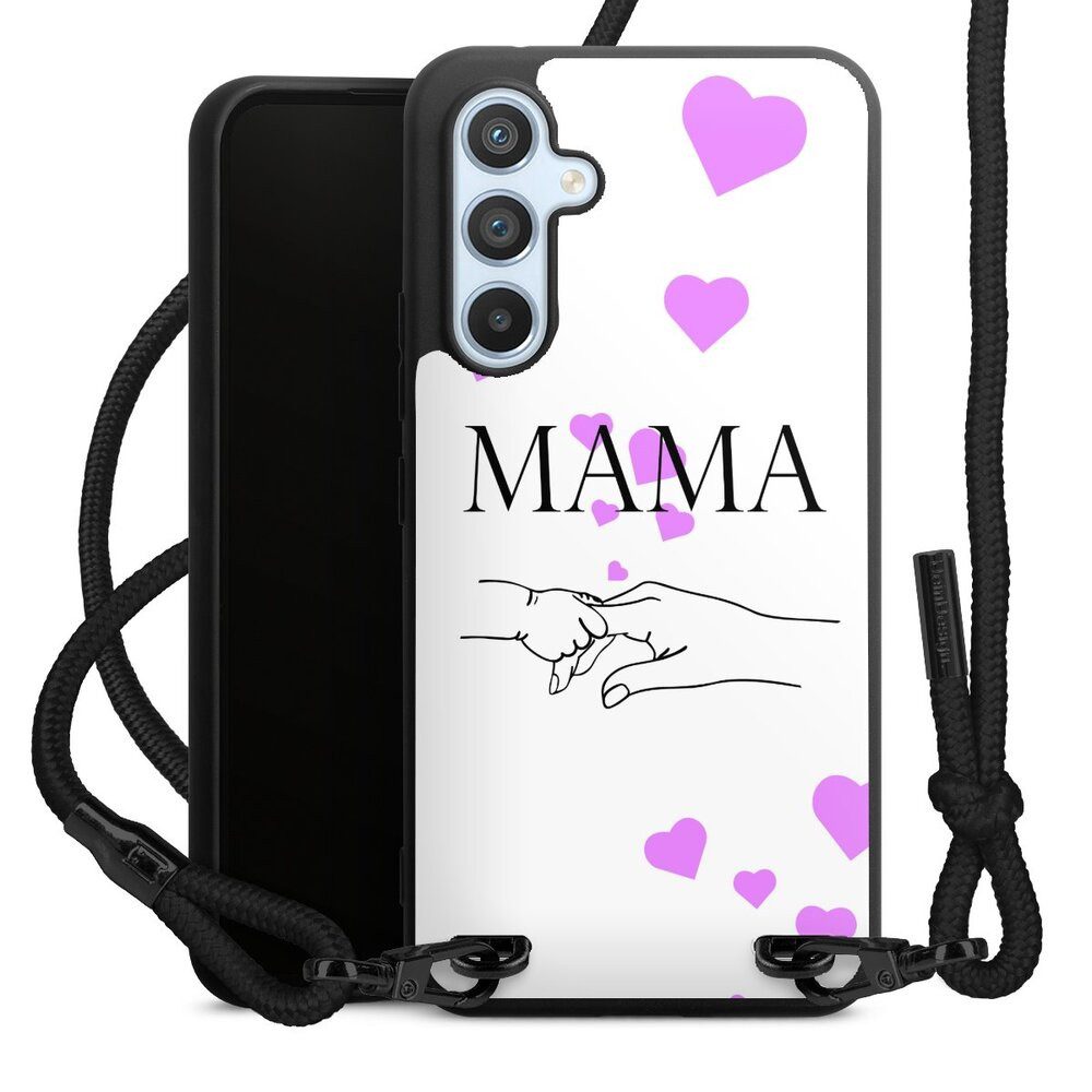 DeinDesign Handyhülle Muttertag Mama Familie Muttertag-Mama und kinder, Samsung Galaxy A54 5G Premium Handykette Hülle mit Band