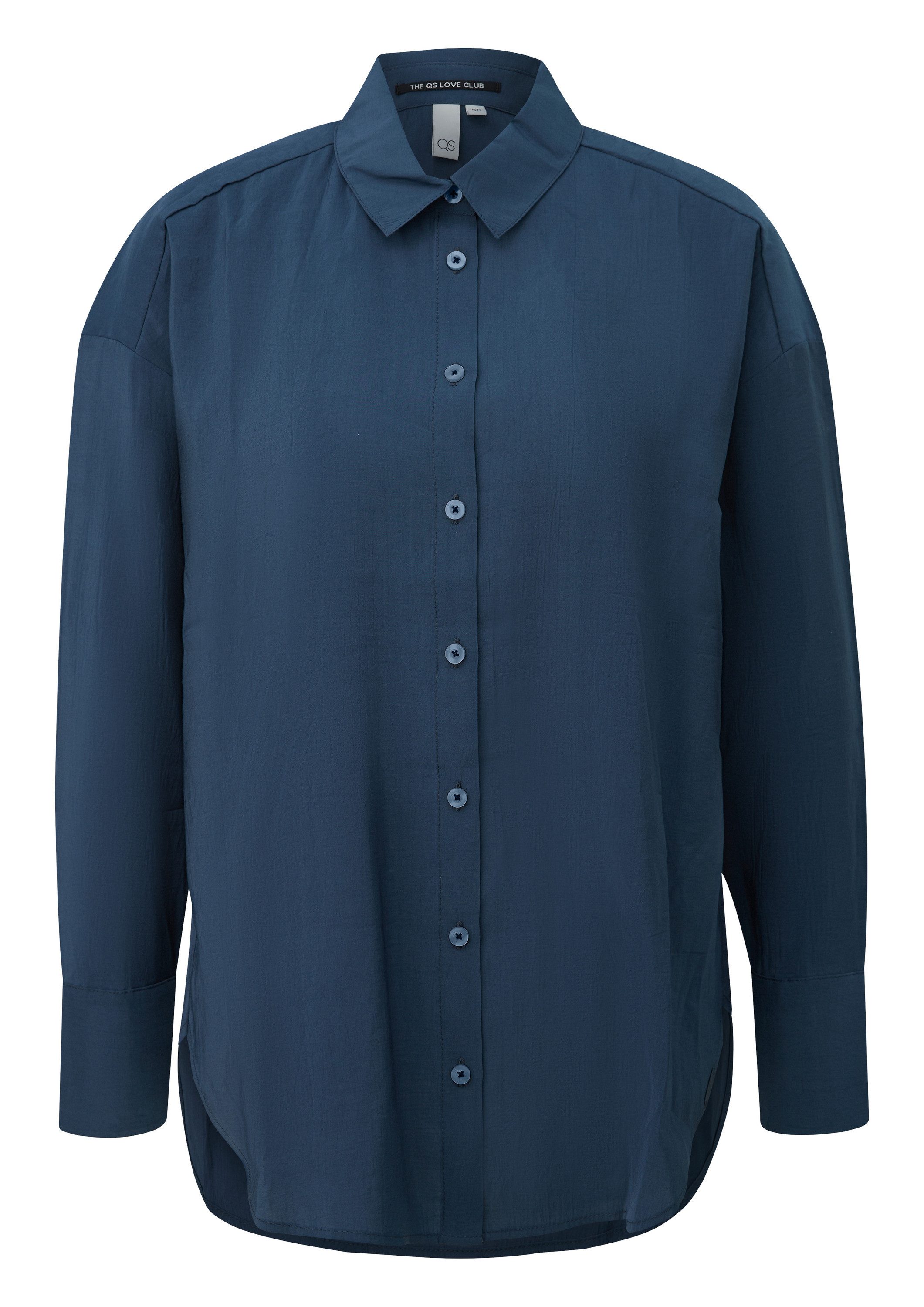 QS Langarmbluse Bluse Fließende Bluse