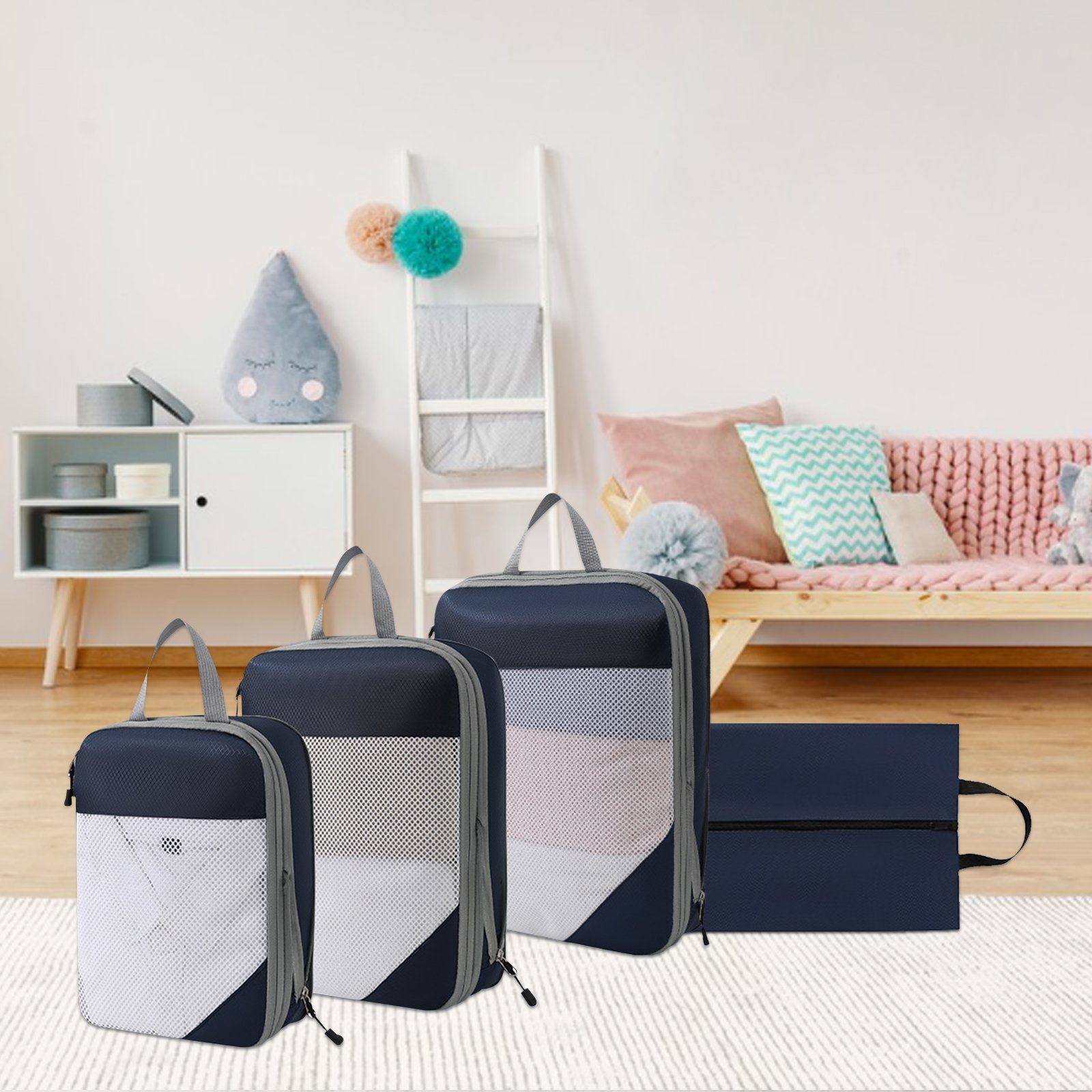 REDOM Kofferorganizer Koffer Organizer Reise Kleidertasche Kleider Kompress günstig online kaufen