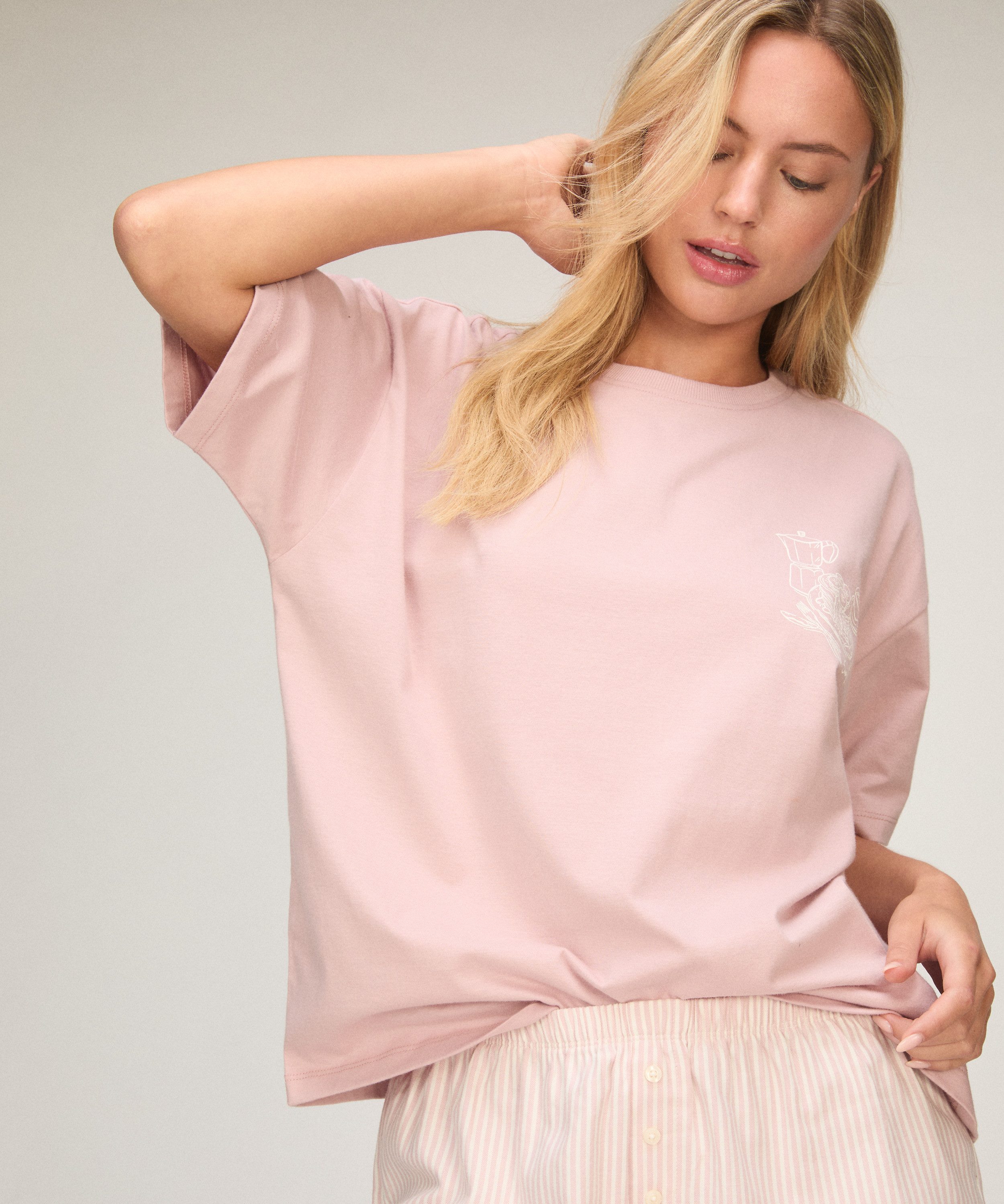 Hunkemöller Pyjama Pyjama Set with Short and T-shirt