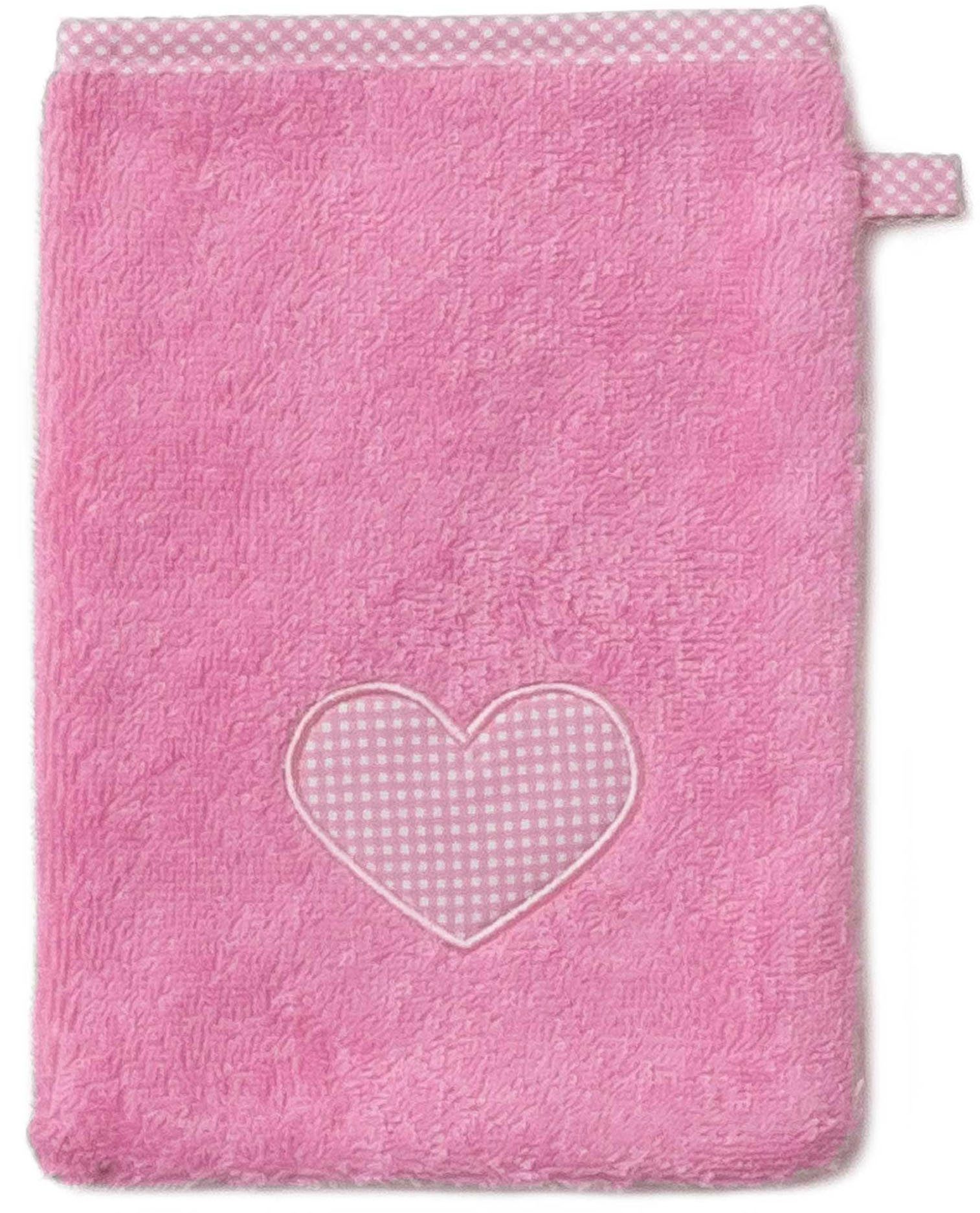 Möve Waschhandschuh Kids Hearts, (1-St)