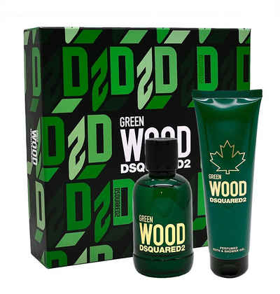 Dsquared2 Duft-Set DSQUARED GREEN WOOD EDT 100ML +SG 150ML