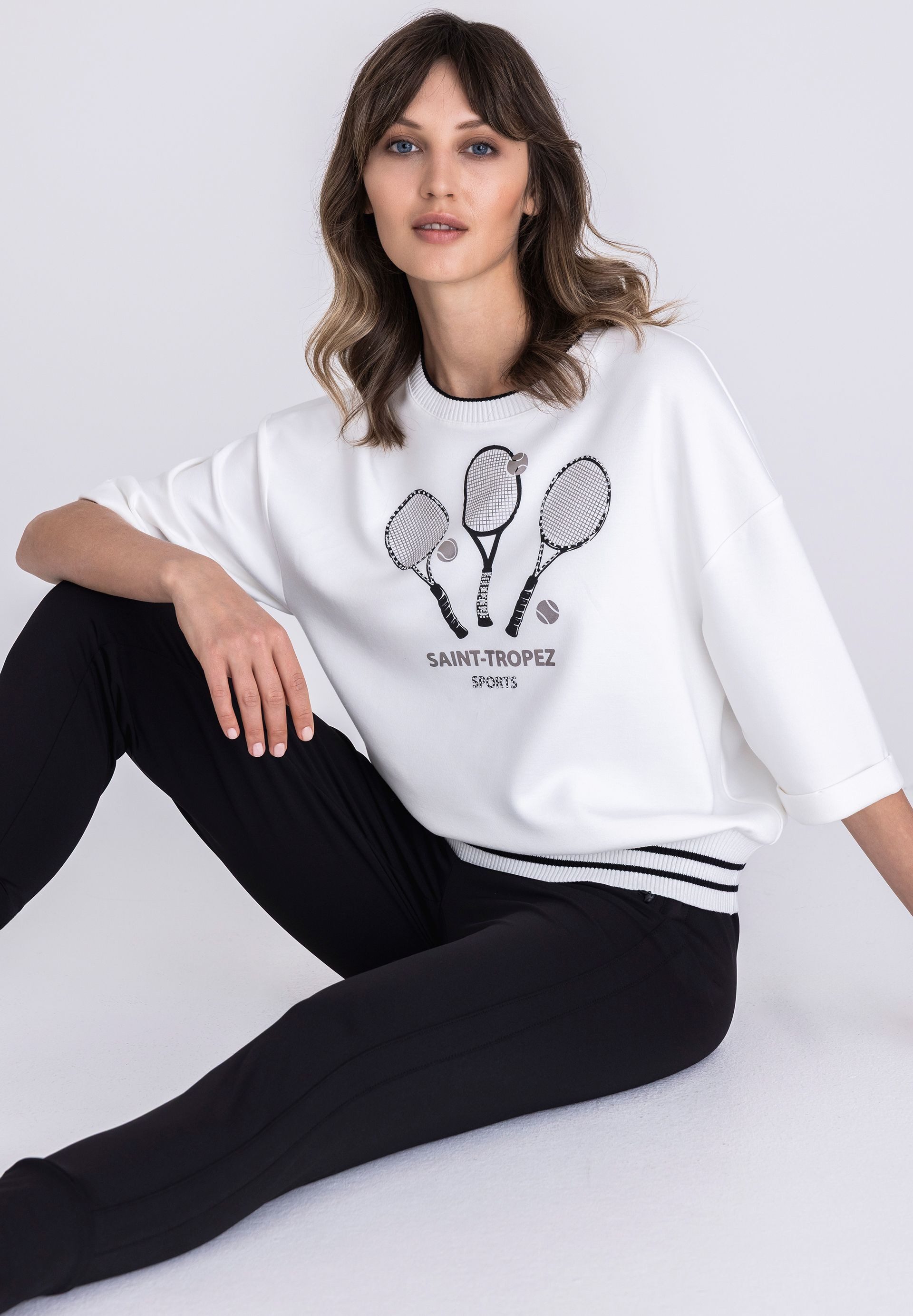 TUZZI T-Shirt mit Rippbündchen