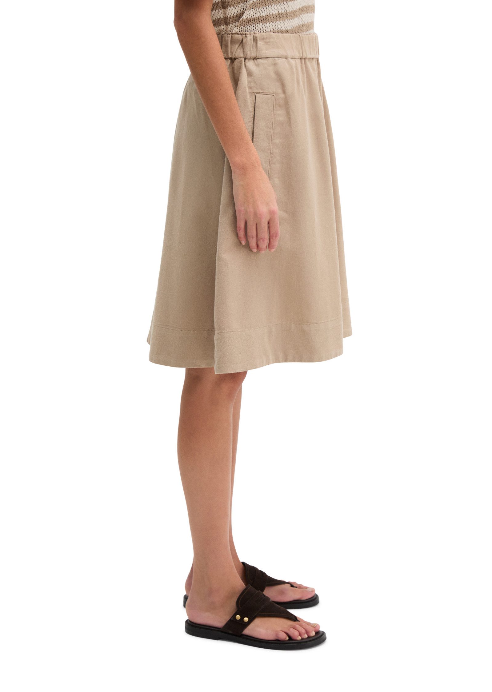 Marc O'Polo Webrock aus Organic Cotton-Lyocell-Leinen-Mix
