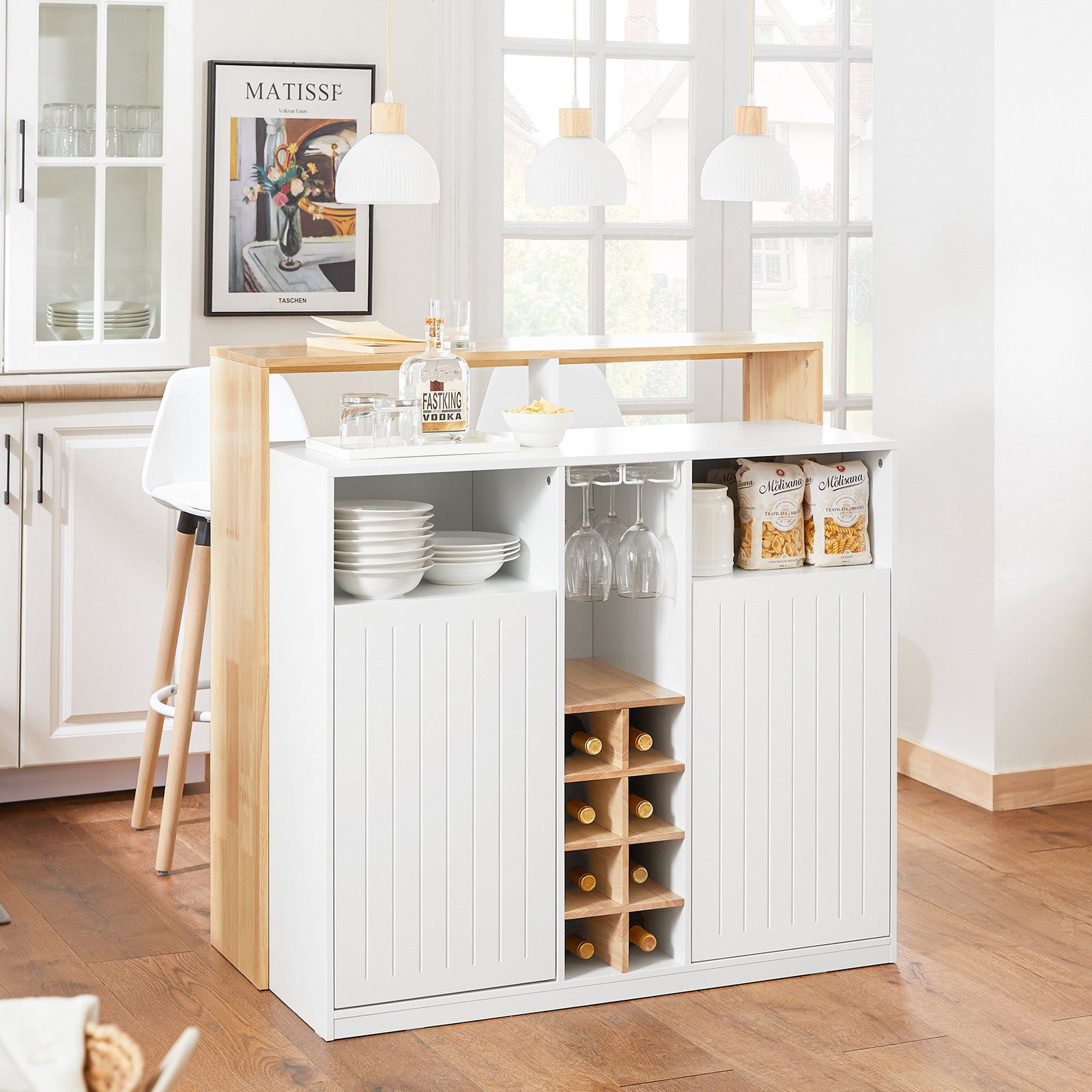 SoBuy Buffet KNL07 Kücheninsel Küchenschrank Kommode Sideboard Bartisch Ess günstig online kaufen