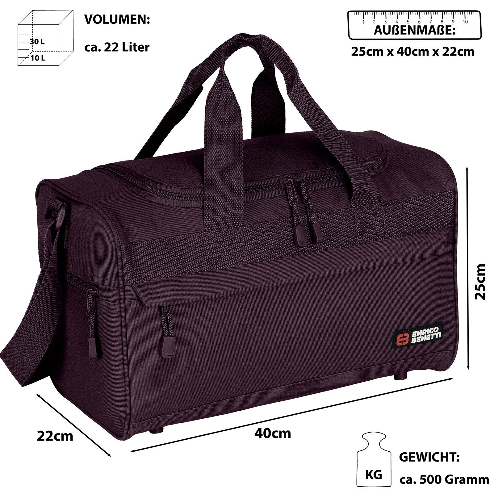 EAAKIE Sporttasche 22 L Reisetasche Saunatasche Fitnesstasche Damen Herren Kinder