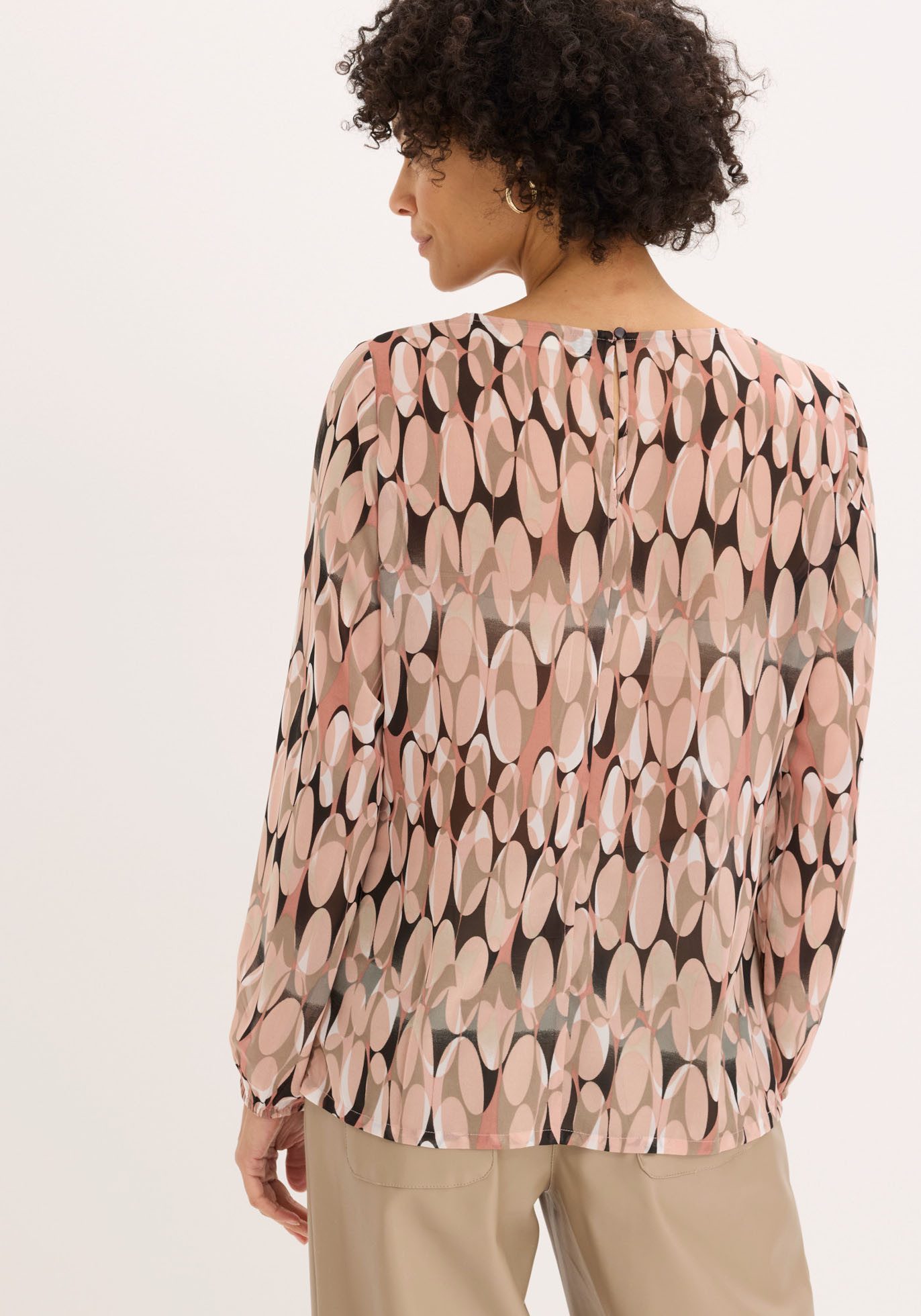 bonprix Tunika figurumspielende Passform, mit langem Arm, aus Polyester