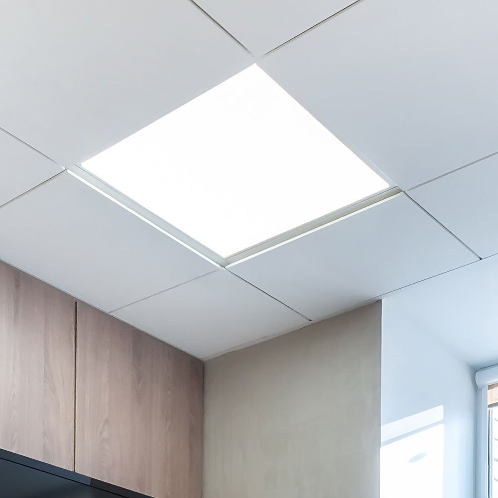 Kanlux LED Panel, LED-Leuchtmittel fest verbaut, Neutralweiß, 40 Watt LED Büro Decken Lampe Einbau Panel Leuchte Raster Licht IP20 | Panels