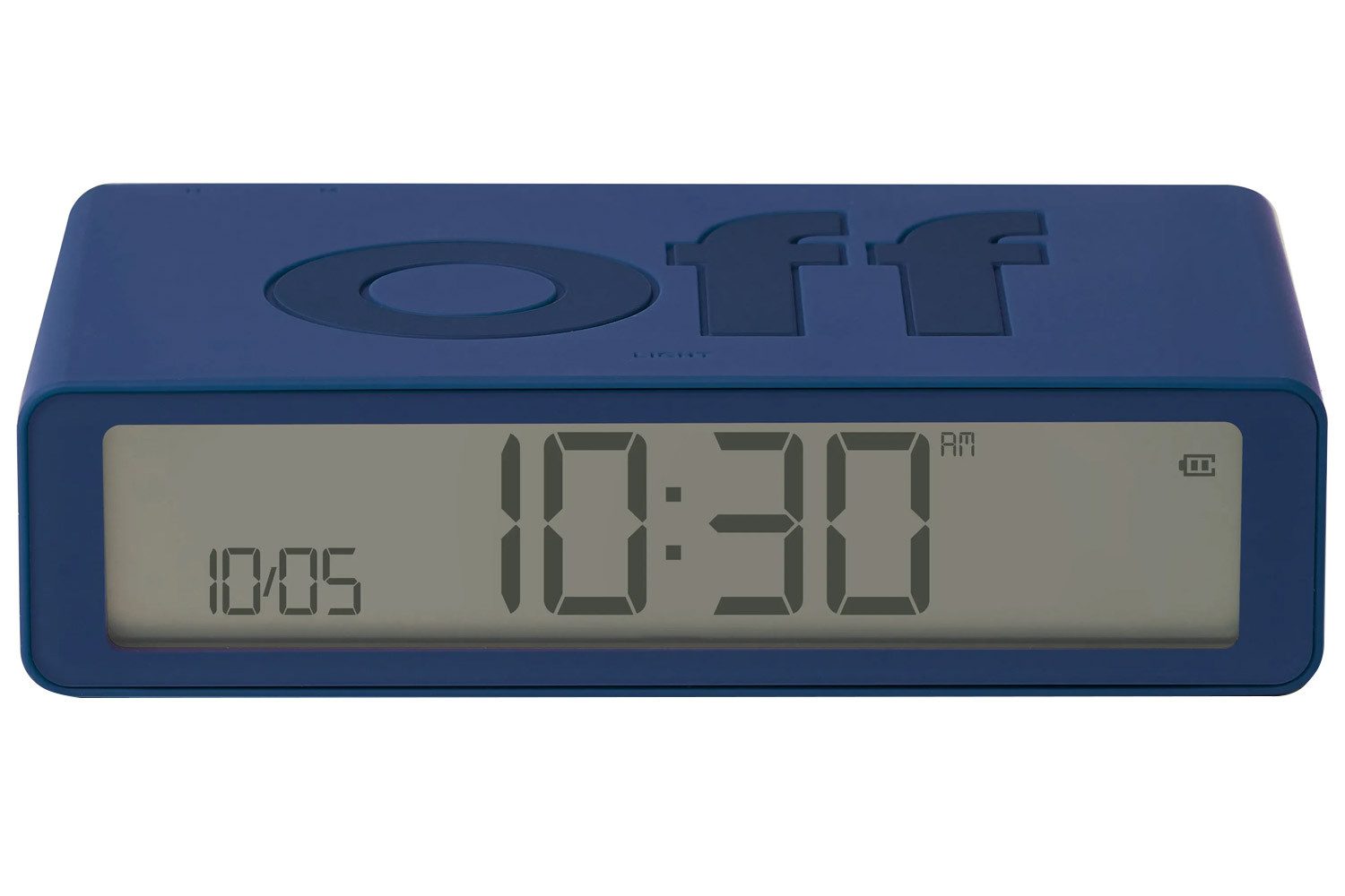 Lexon Quarzwecker Digital-Flip Classic Dunkelblau